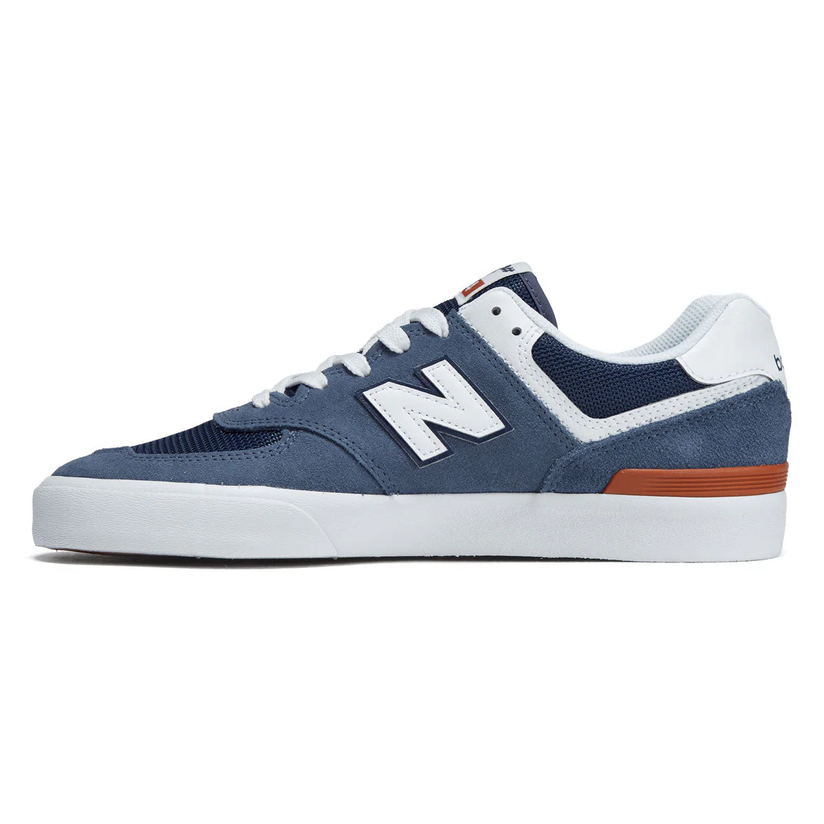 New Balance 574 Vulc Shoes - Blue/White - Image 2
