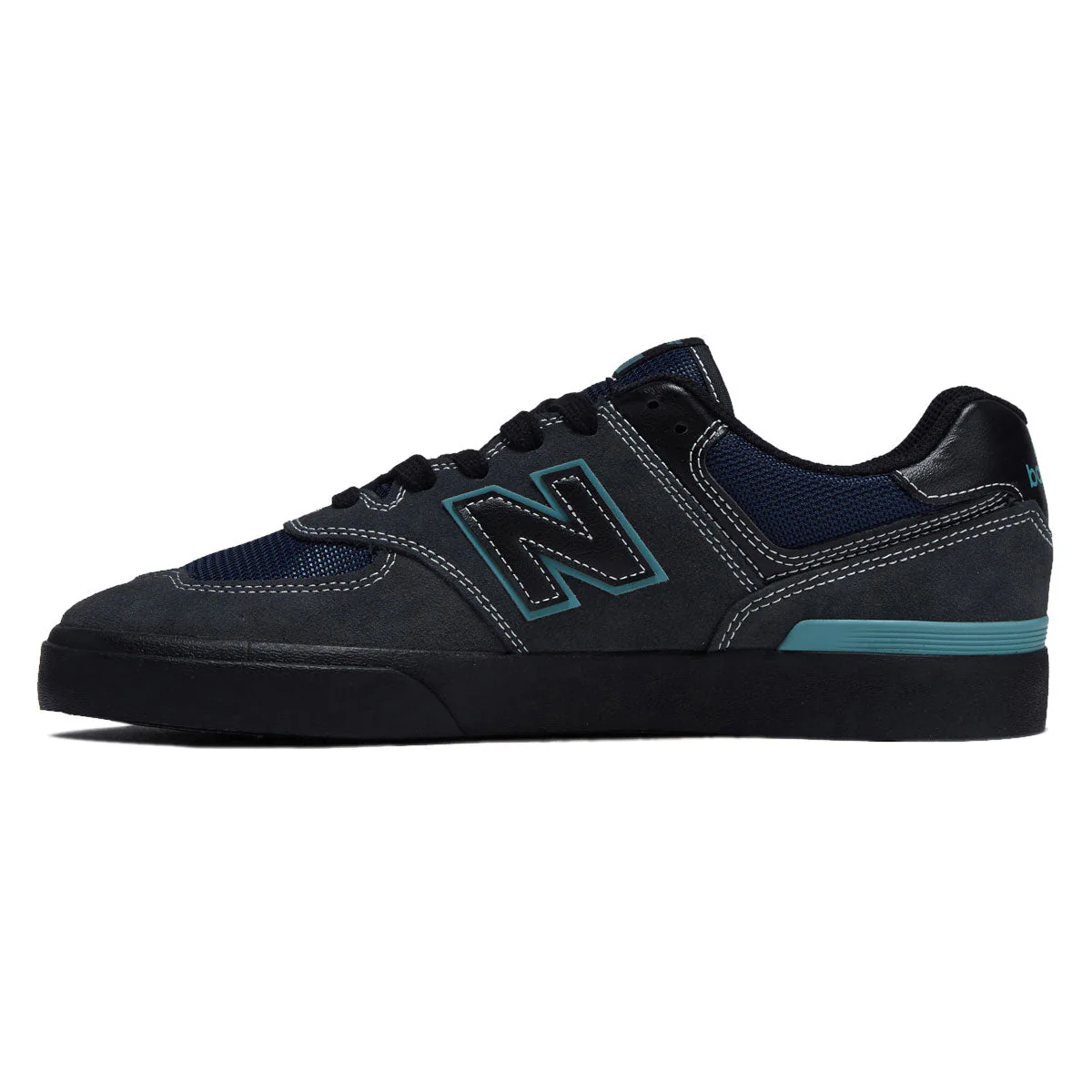New Balance 574 Vulc Shoes - Cement/Teal - Image 2