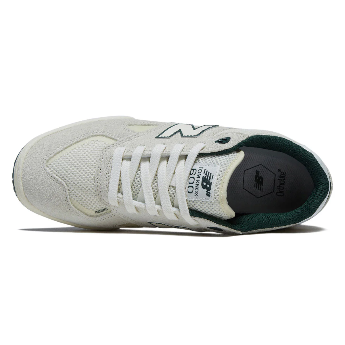 New Balance 600 Tom Knox Shoes - Sea Salt/Forest - Image 3