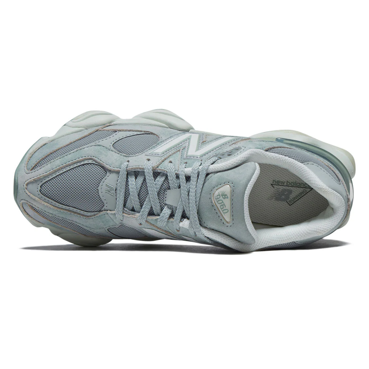 New Balance 9060 Shoes - Mosaic Green/Sea Salt - Image 3