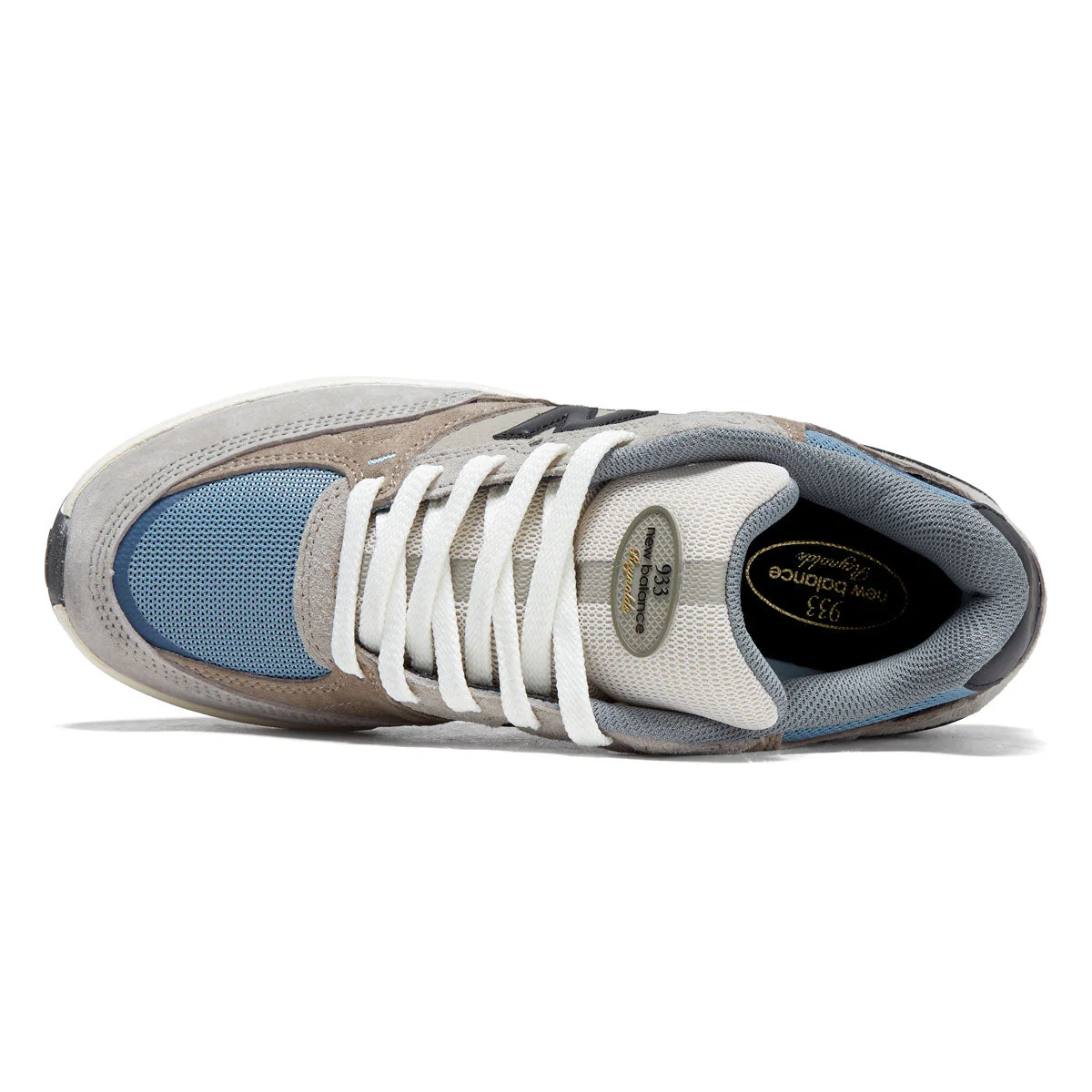 New Balance Andrew Reynolds 933 Shoes - Mushroom/Light Blue - Image 3