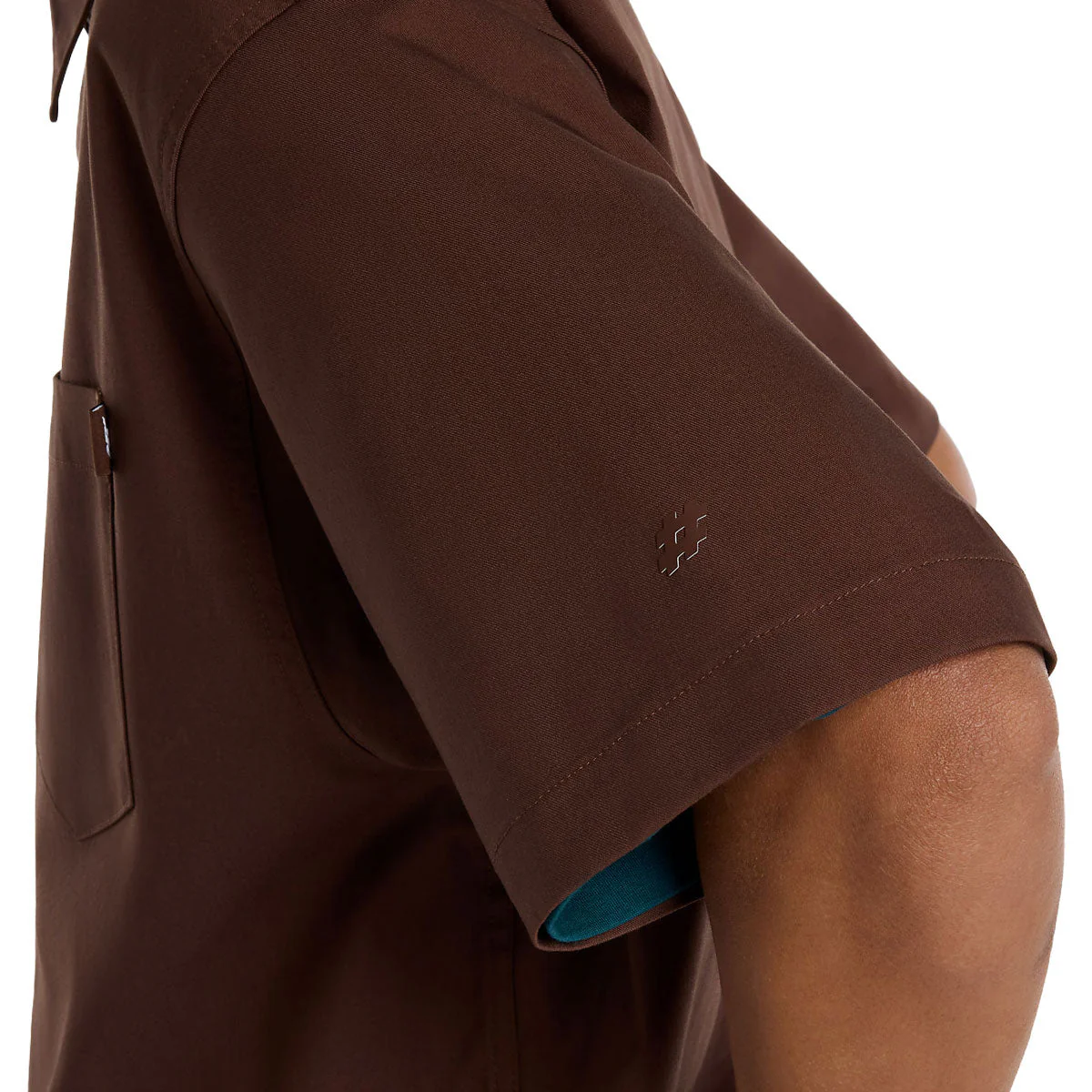 New Balance Numeric Button Up Shirt - Pumpernickel - Image 4