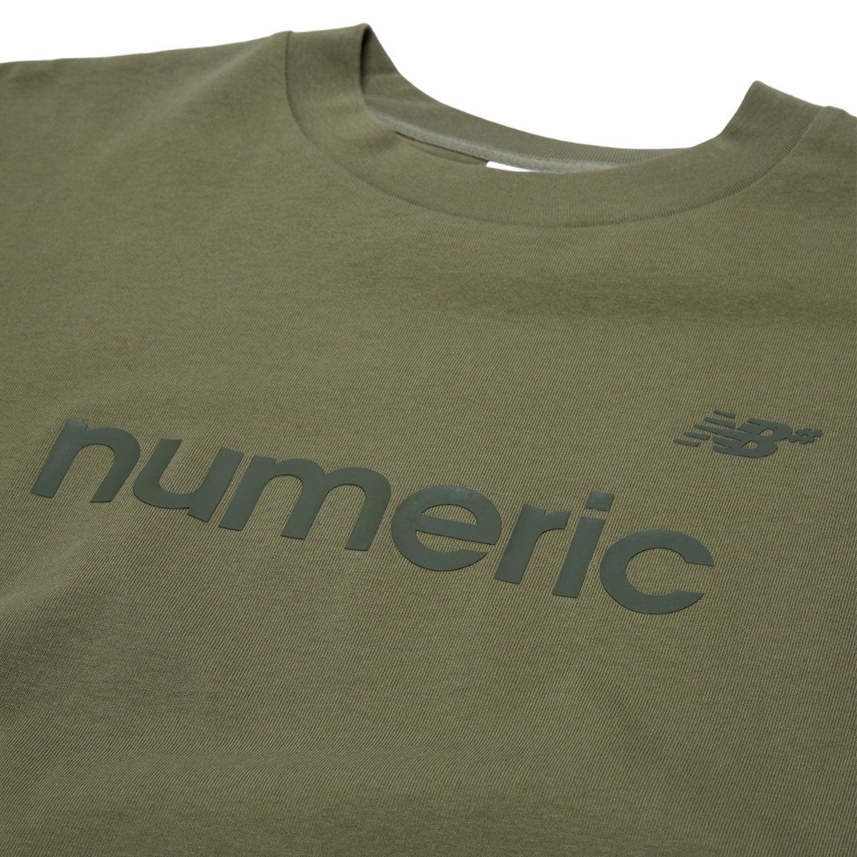 New Balance Numeric Cotton T-Shirt - Dark Olive - Image 2