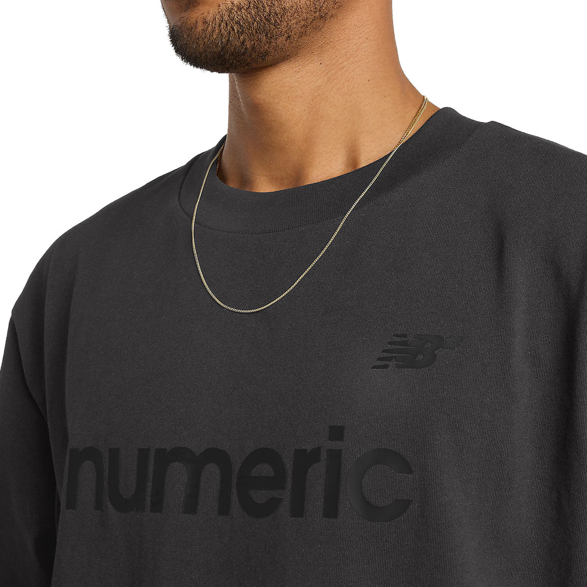 New Balance Numeric Cotton T-Shirt - Faded Black - Image 3