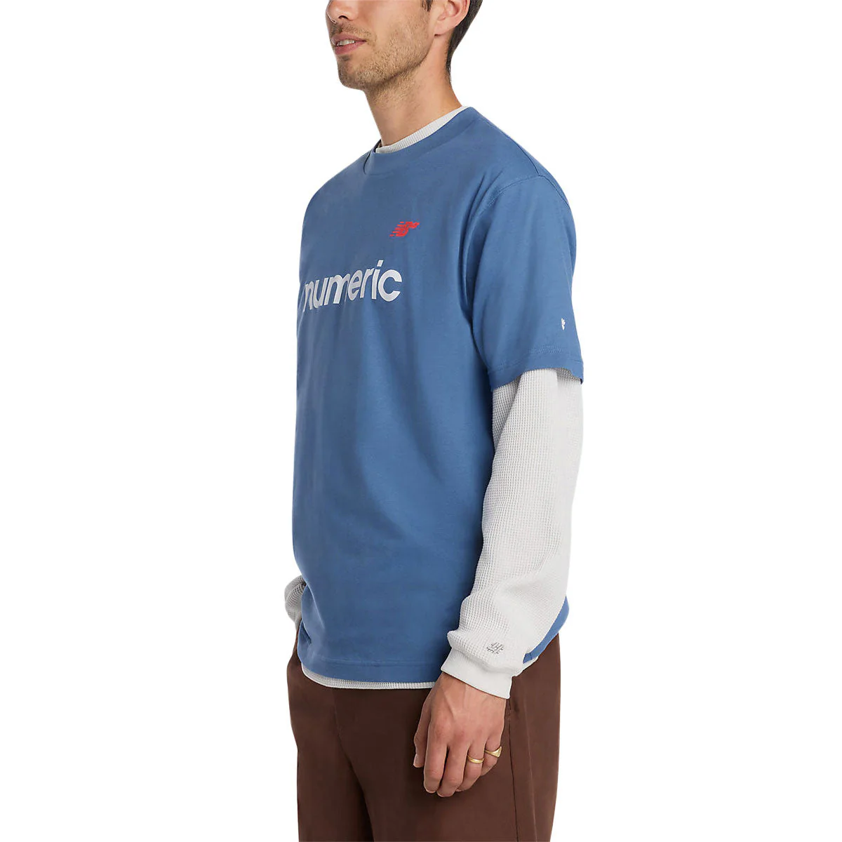 New Balance Numeric Linear Logo T-Shirt - Magic Blue - Image 5