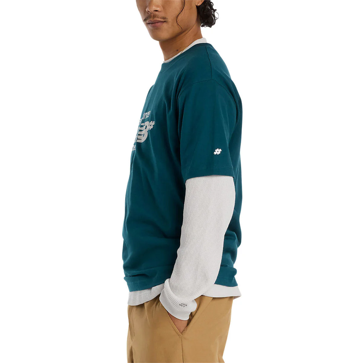 New Balance Numeric Stacked Graphic T-Shirt - Medusa Green - Image 4