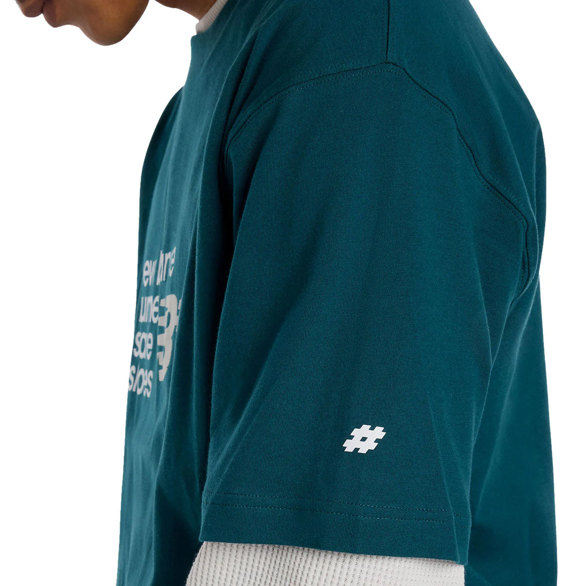 New Balance Numeric Stacked Graphic T-Shirt - Medusa Green - Image 5