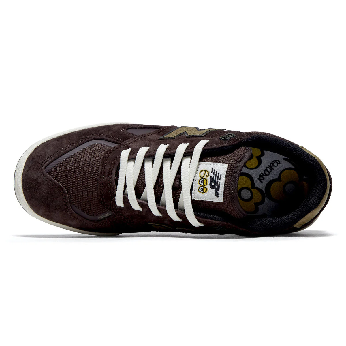 New Balance x Krooked Tom Knox 600 Shoes - Chocolate/Olive - Image 3