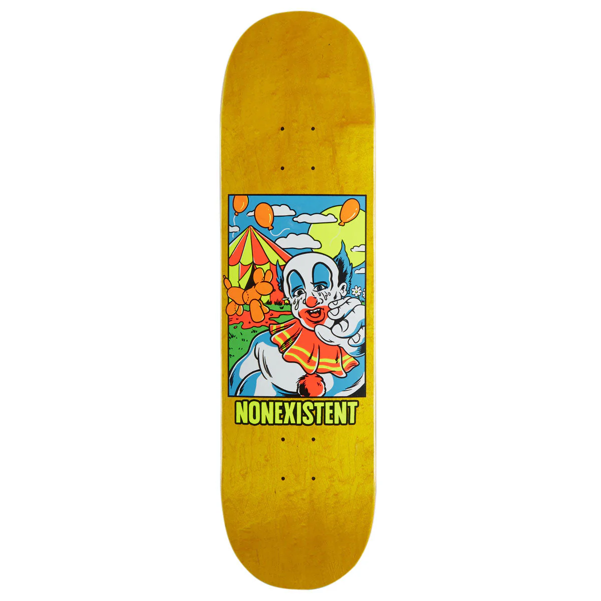Nonexistent Clown Skateboard Deck - 8.375"