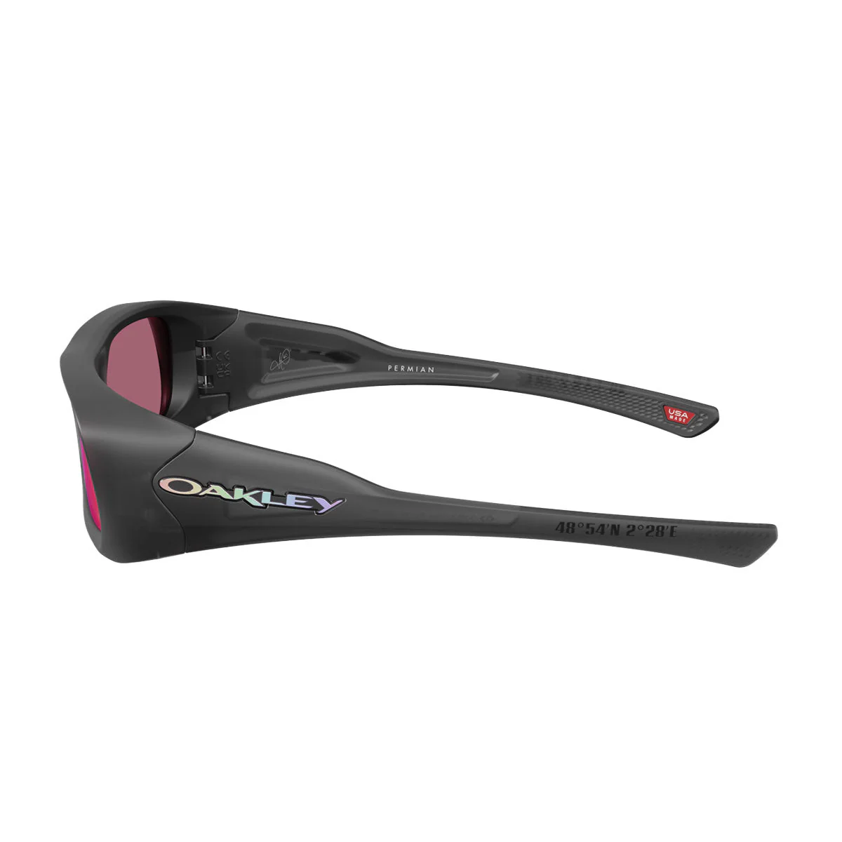 Oakley Permian Sunglasses - Matte Black Ink/PRIZM Road Lens - Image 3