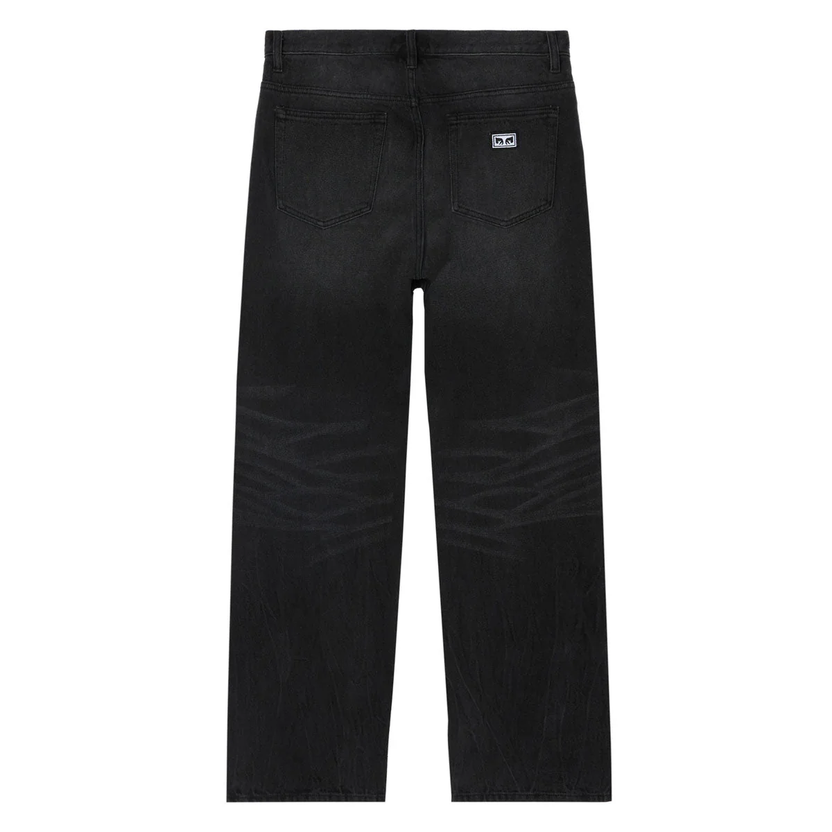 Obey Boxcar Straight Leg Denim Jeans - Heavy Vintage Black - Image 2