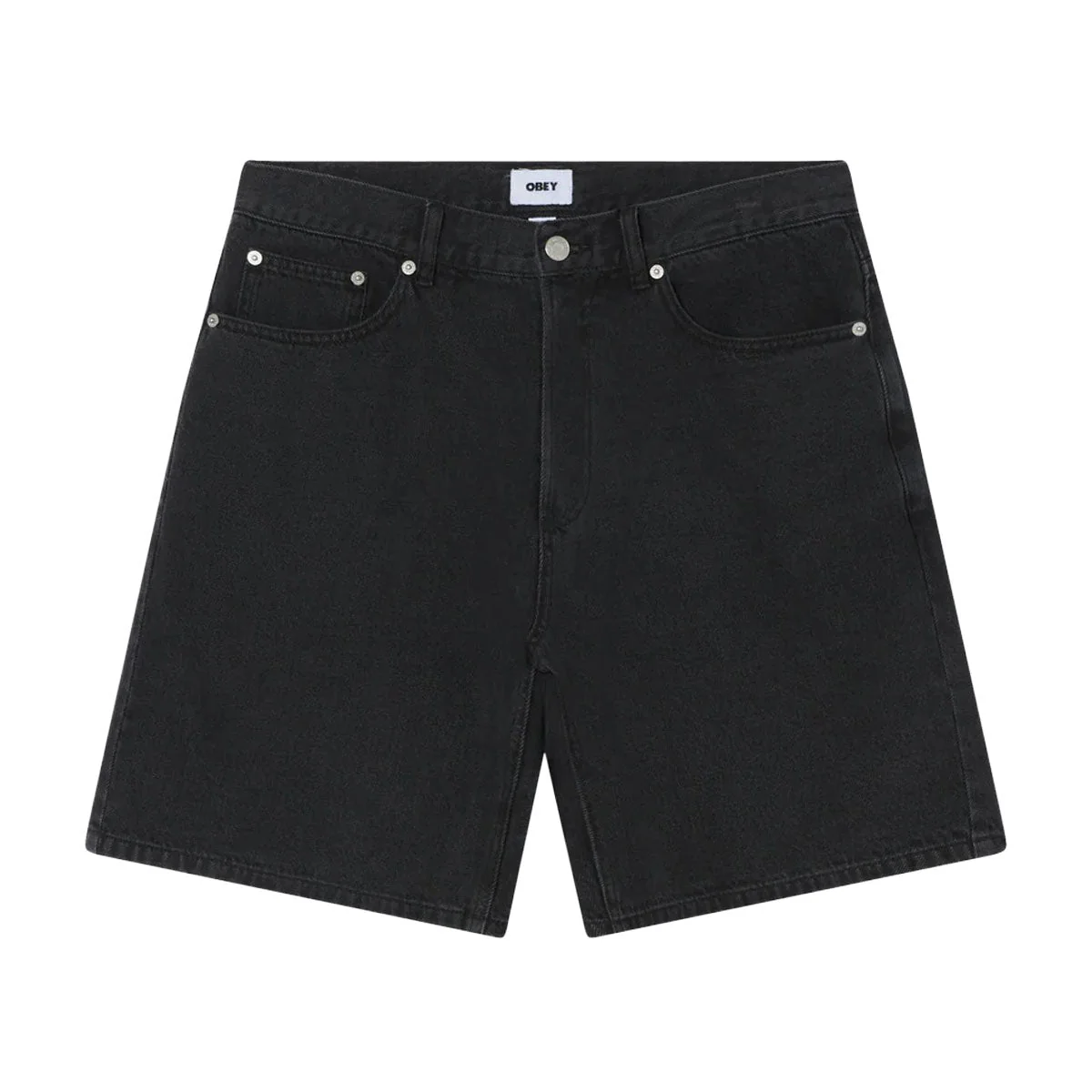 Obey Emerson Denim Shorts - Washed Black