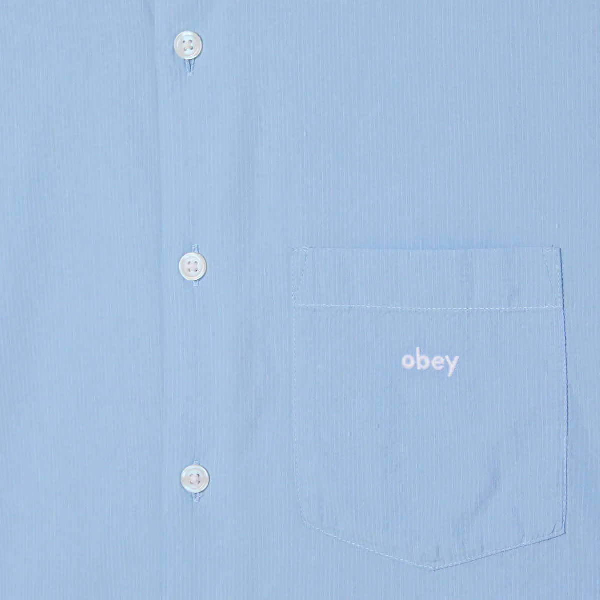 Obey Jamie Woven Shirt - Sky Blue Multi - Image 3