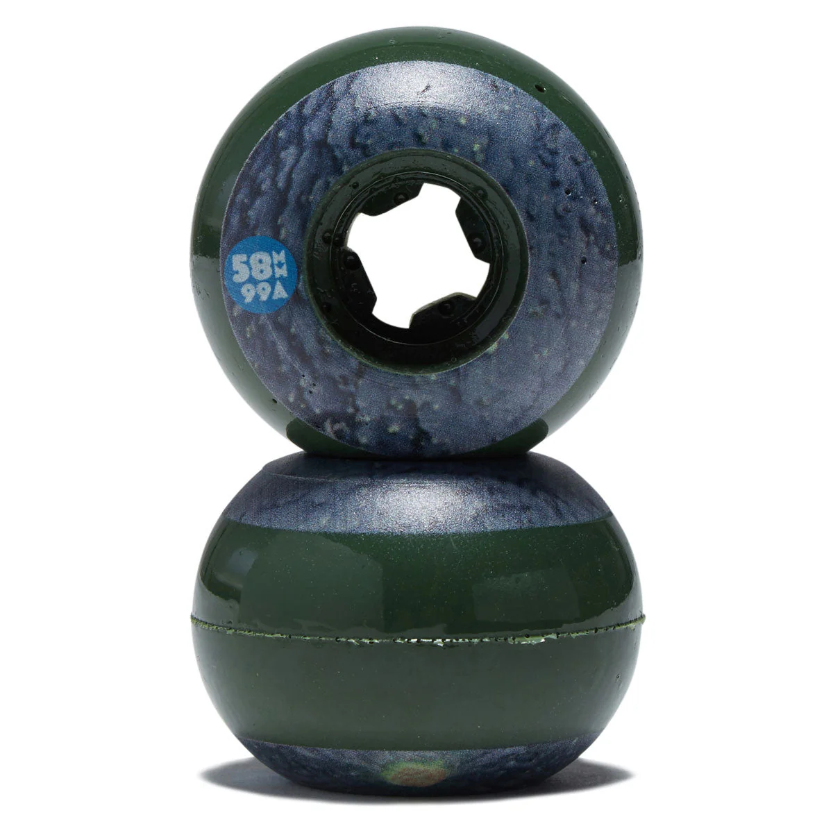 OJ Avocado Lil Doodies 99a Skateboard Wheels - Green - 58mm - Image 2