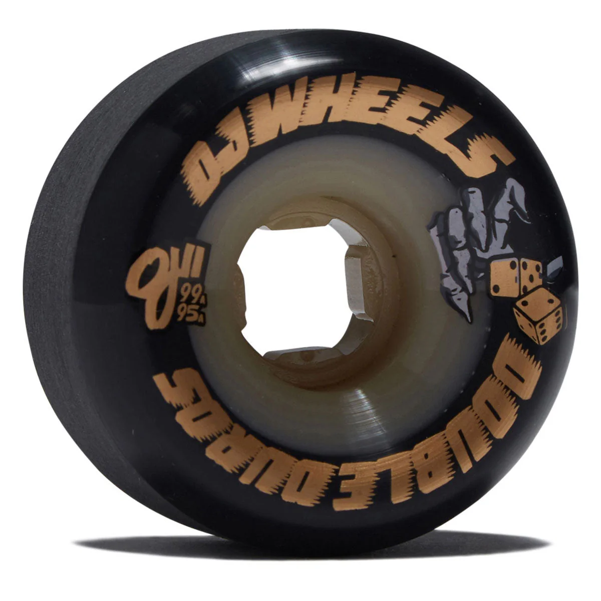 OJ Double Duro Gum Mini Combo 99a/95a Skateboard Wheels - Black - 58mm