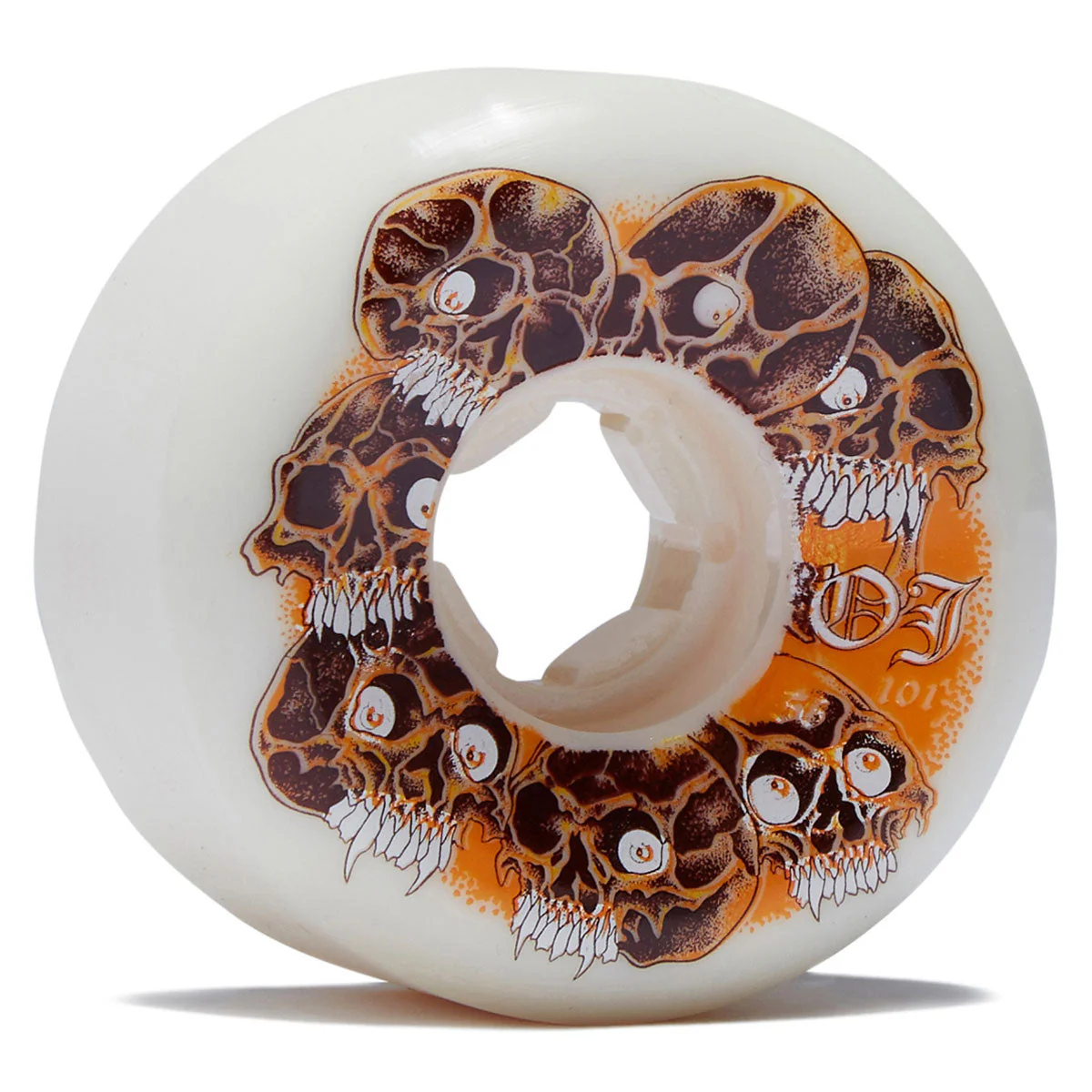 OJ Grey Matter Juice Original Hardline 101a Skateboard Wheels - White - 56mm