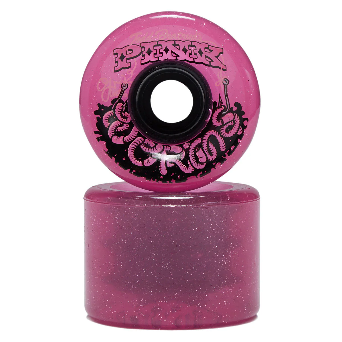 OJ Pink Worms Super Juice Pink 78a Skateboard Wheels - Pink - 60mm - Image 2