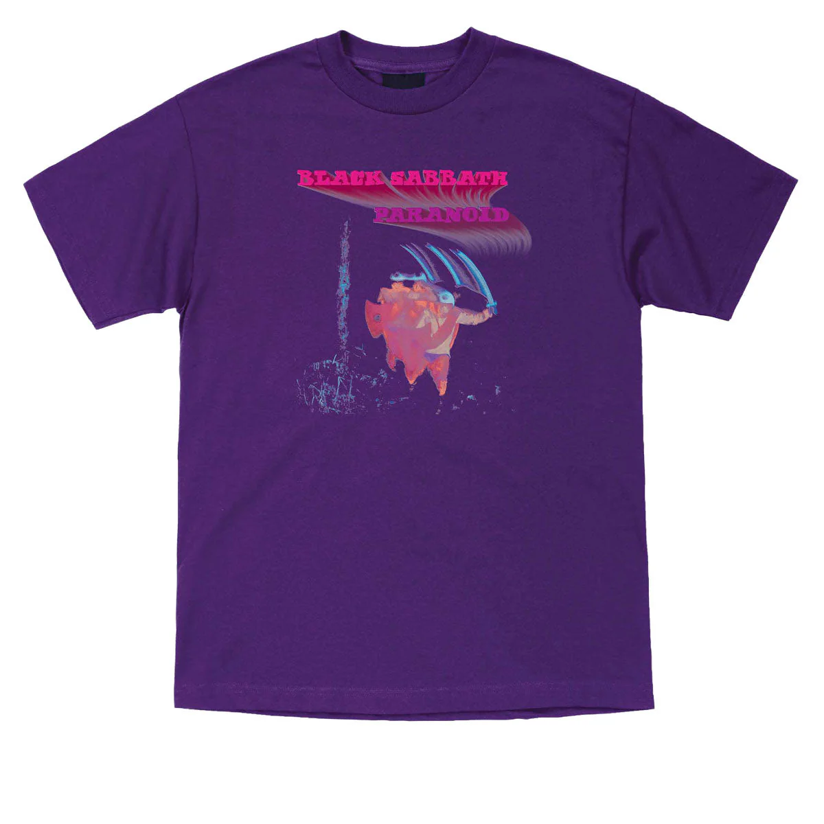 OJ x Black Sabbath Paranoid OJ T-Shirt - Purple