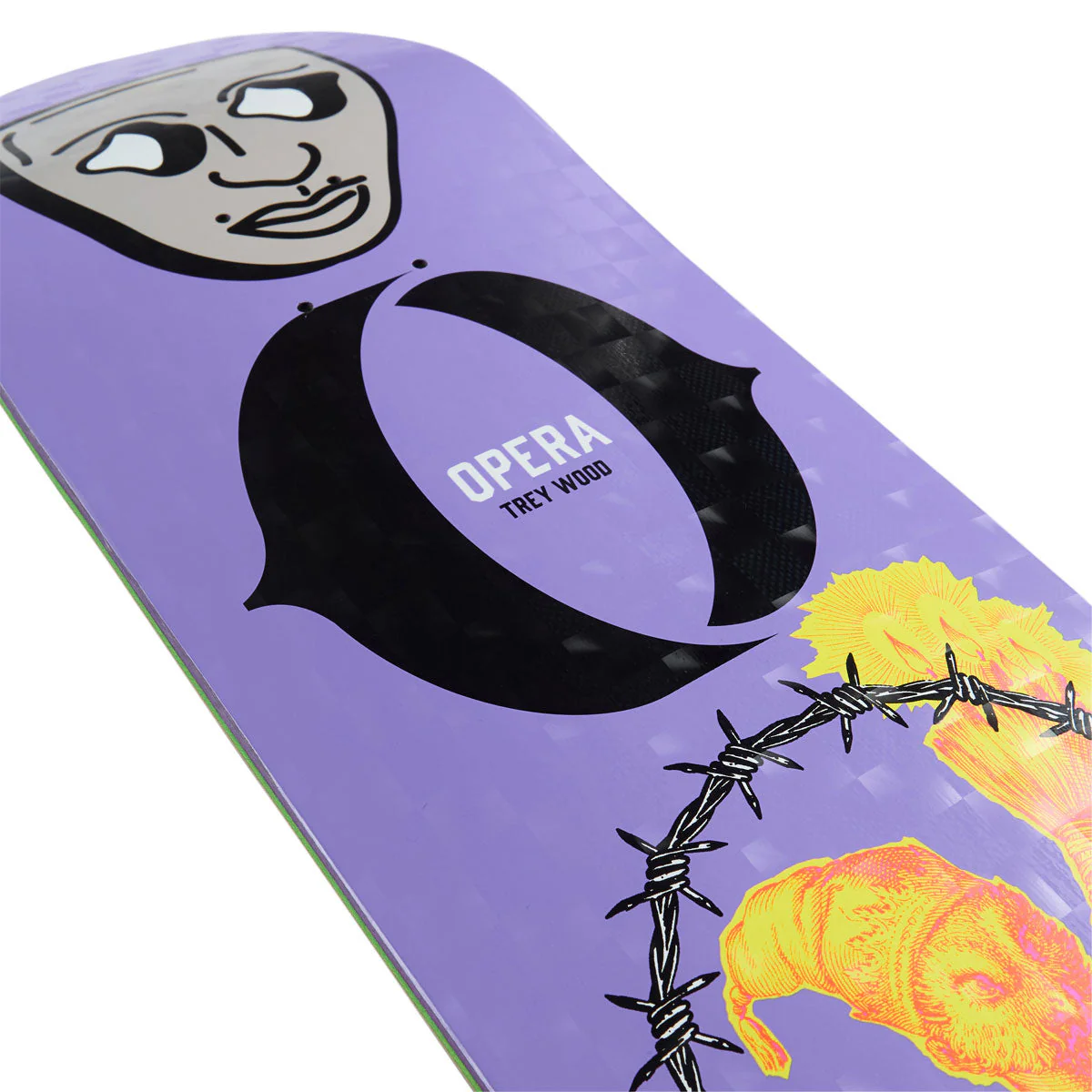 Opera Trey Wood Piece EX7 Skateboard Deck - 8.75" - Image 3