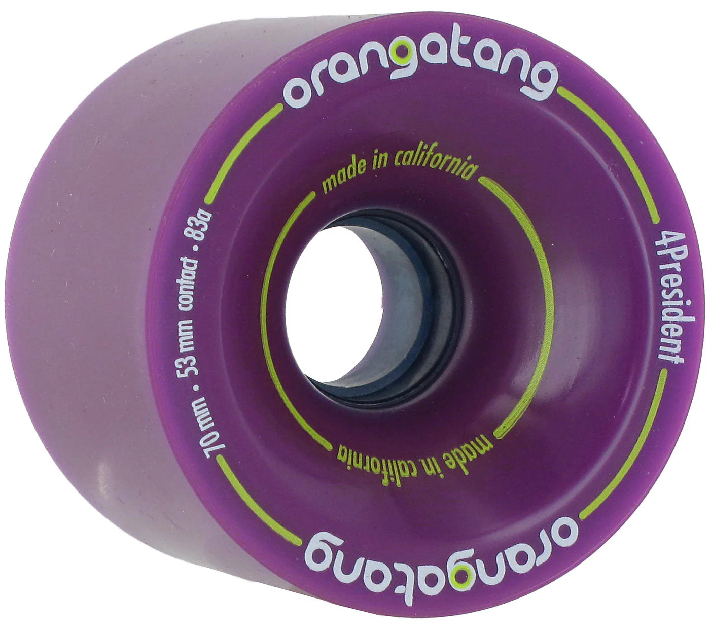 Orangatang 4 President 83a Longboard Wheels - Purple - 70mm