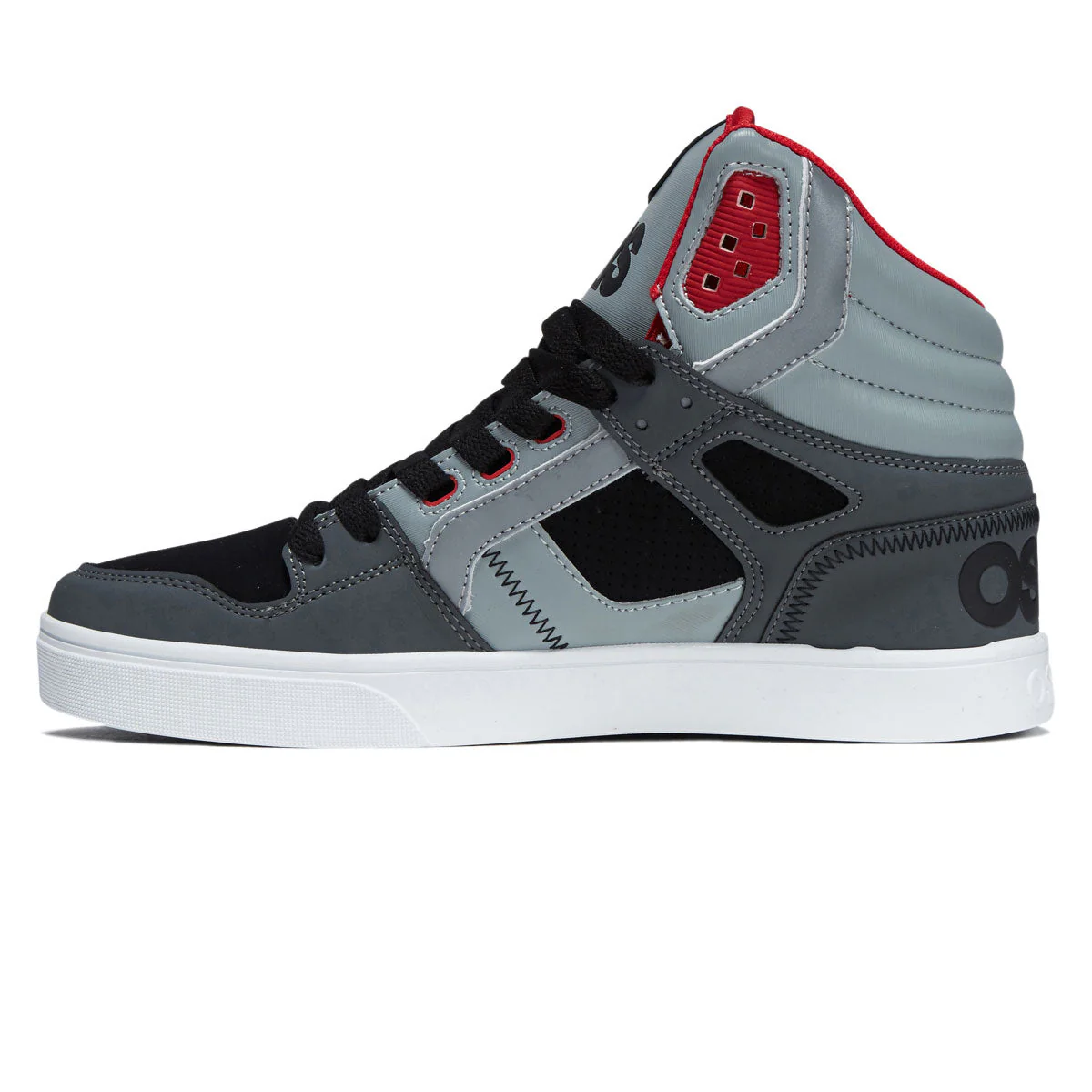 Osiris Clone Shoes - Black/Grey/Red - Image 2
