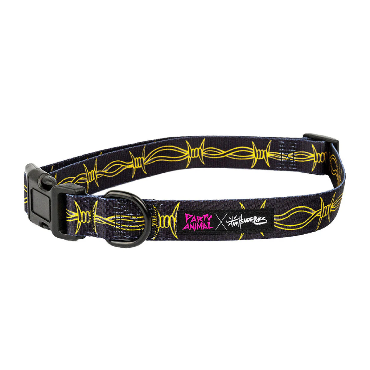 Party Animal x Tim Hendricks Barbwire Dog Collar - Black