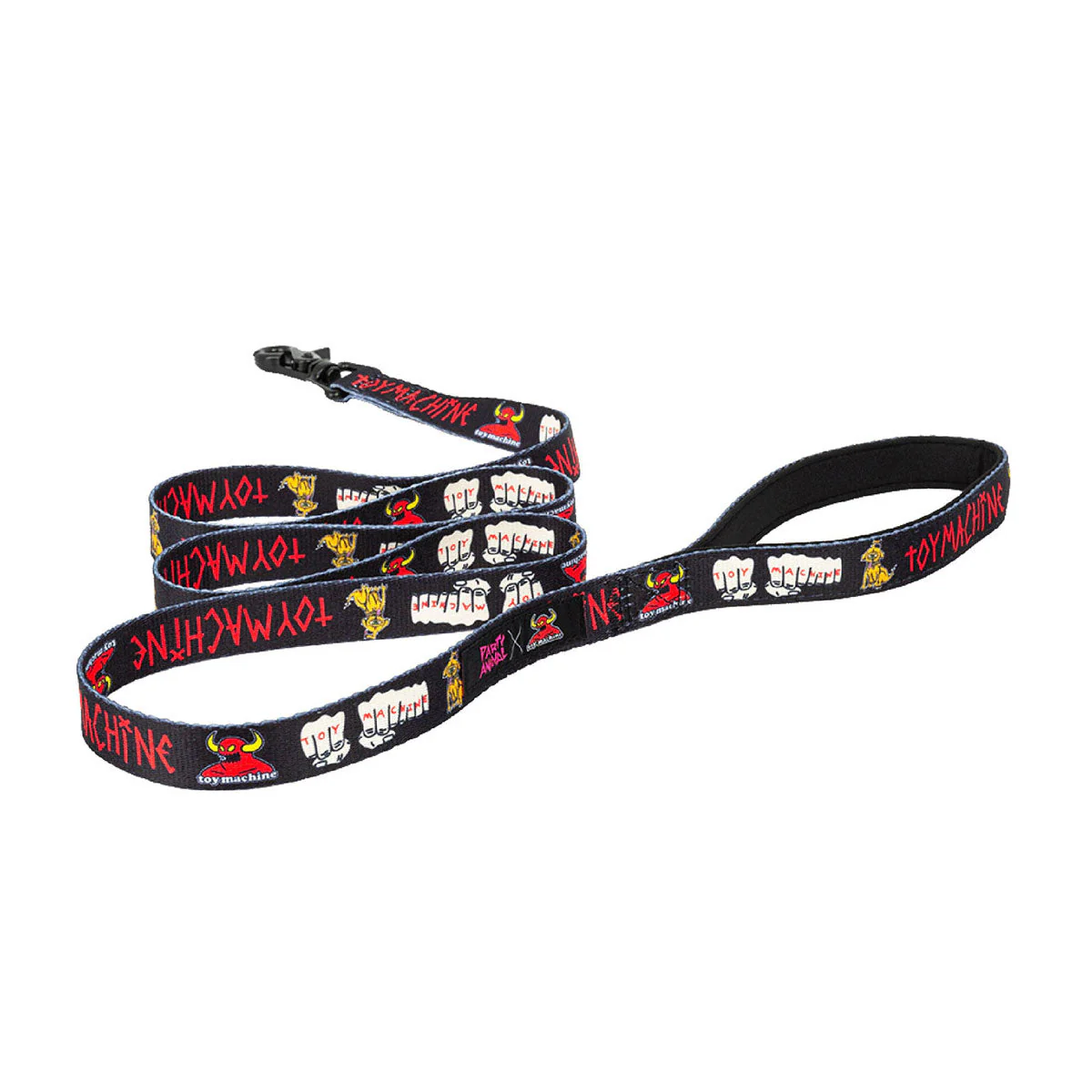 Party Animal x Toy Machine Dog Leash - Black
