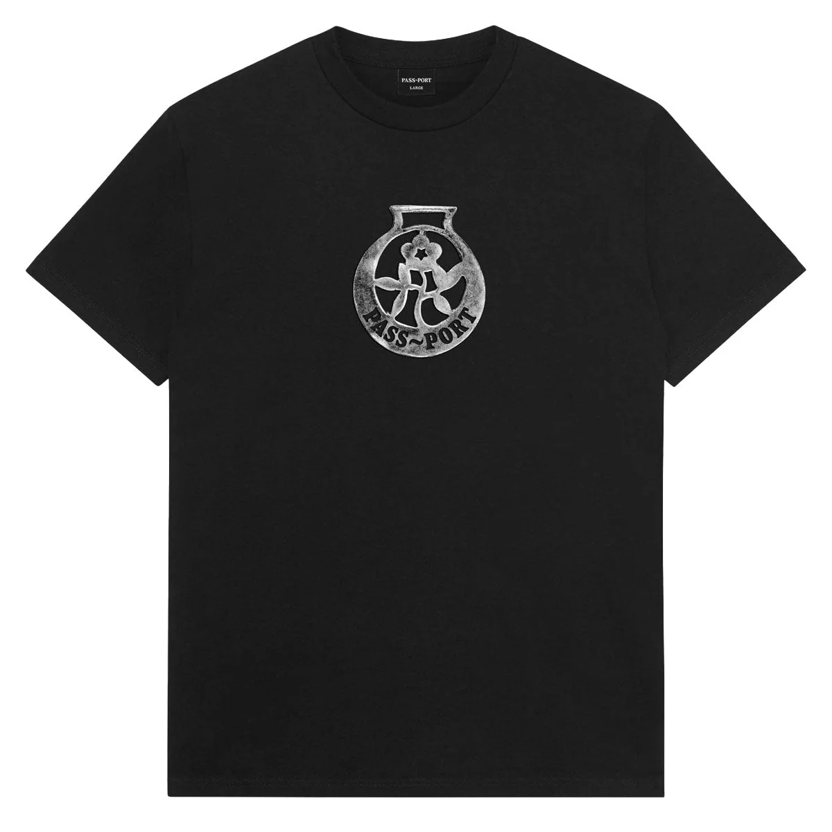 Passport Brass T-Shirt - Black