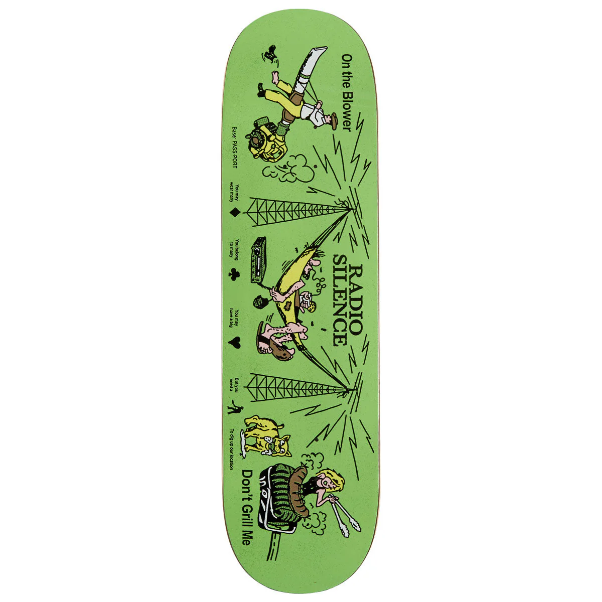 Passport Eyeball Series Radio Silence Skateboard Deck - 8.50"