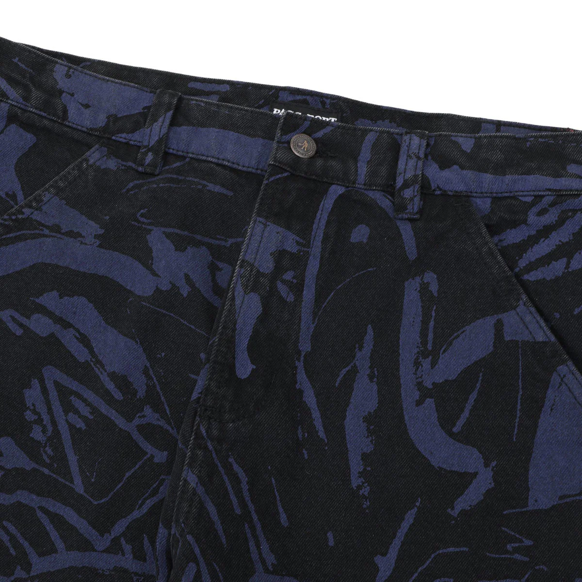 Passport Goes Around Workers Club Classic Jeans - Black/Navy - Image 4