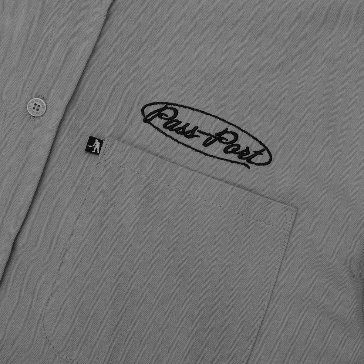 Passport Ovalit Herringbone Shirt - Grey - Image 2