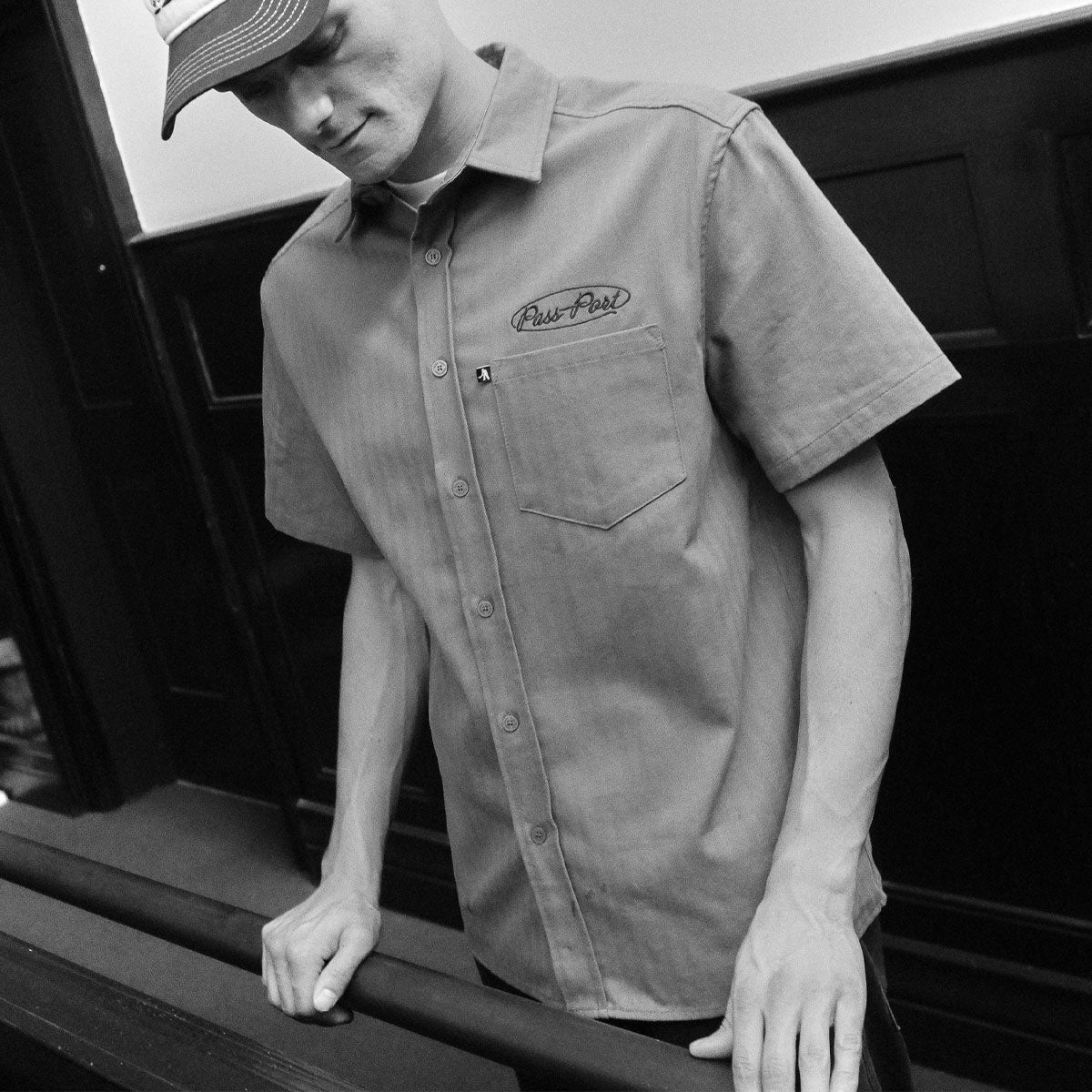 Passport Ovalit Herringbone Shirt - Grey - Image 3