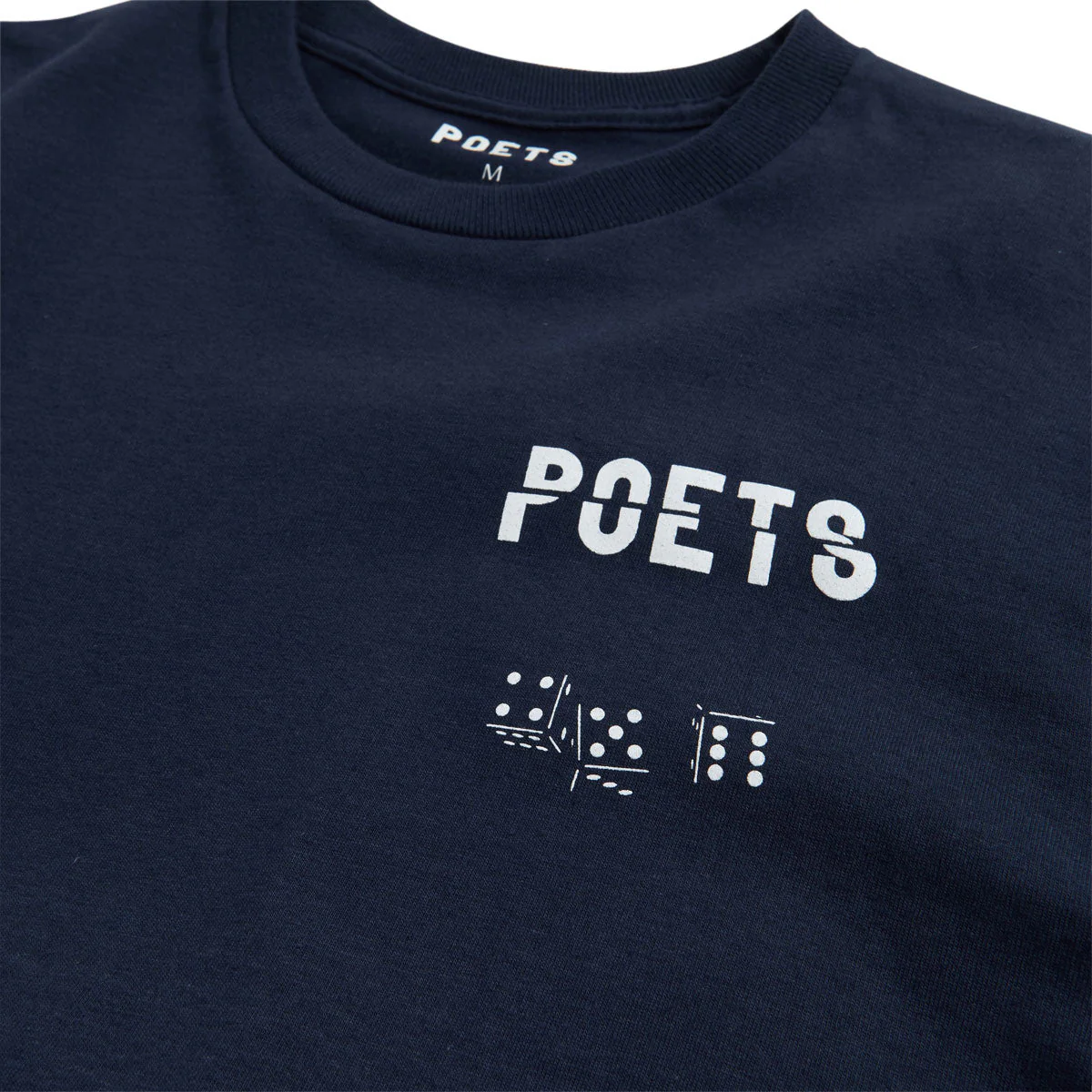 Poets Cee-Lo Screened T-Shirt - Navy - Image 2