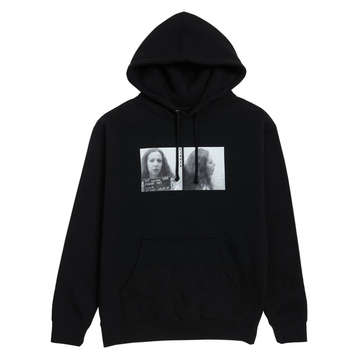 Poets Fisher DTG Hoodie - Black