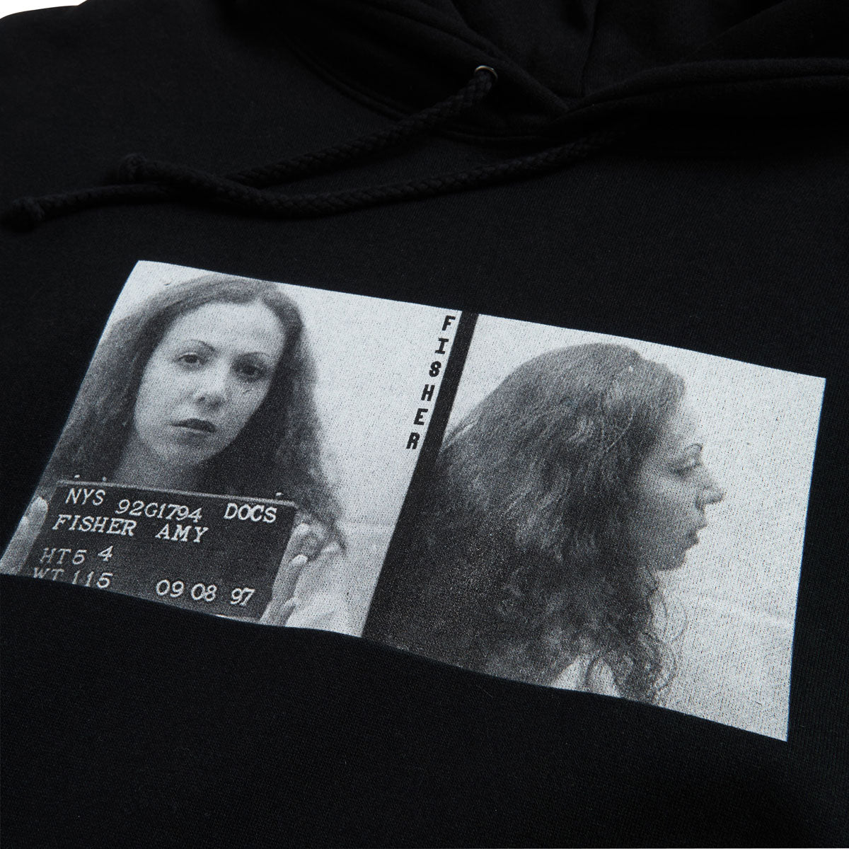 Poets Fisher DTG Hoodie - Black - Image 2