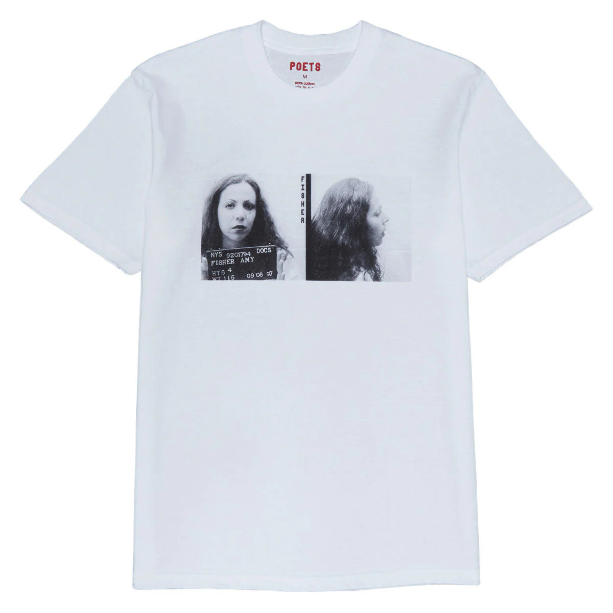 Poets Fisher DTG T-Shirt - White