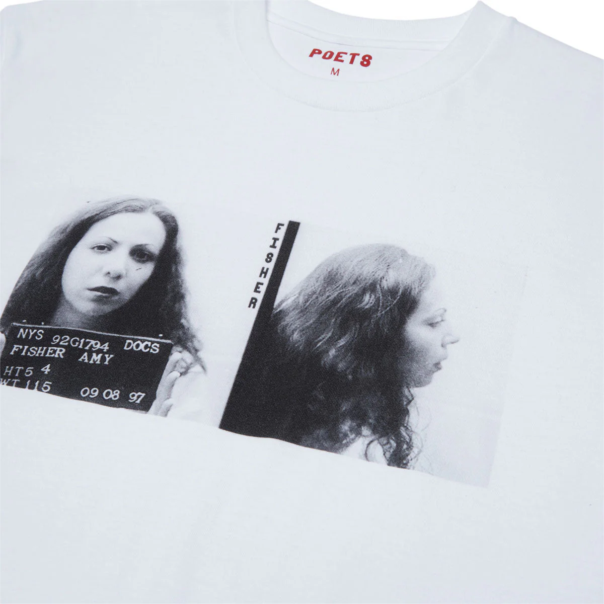 Poets Fisher DTG T-Shirt - White - Image 2