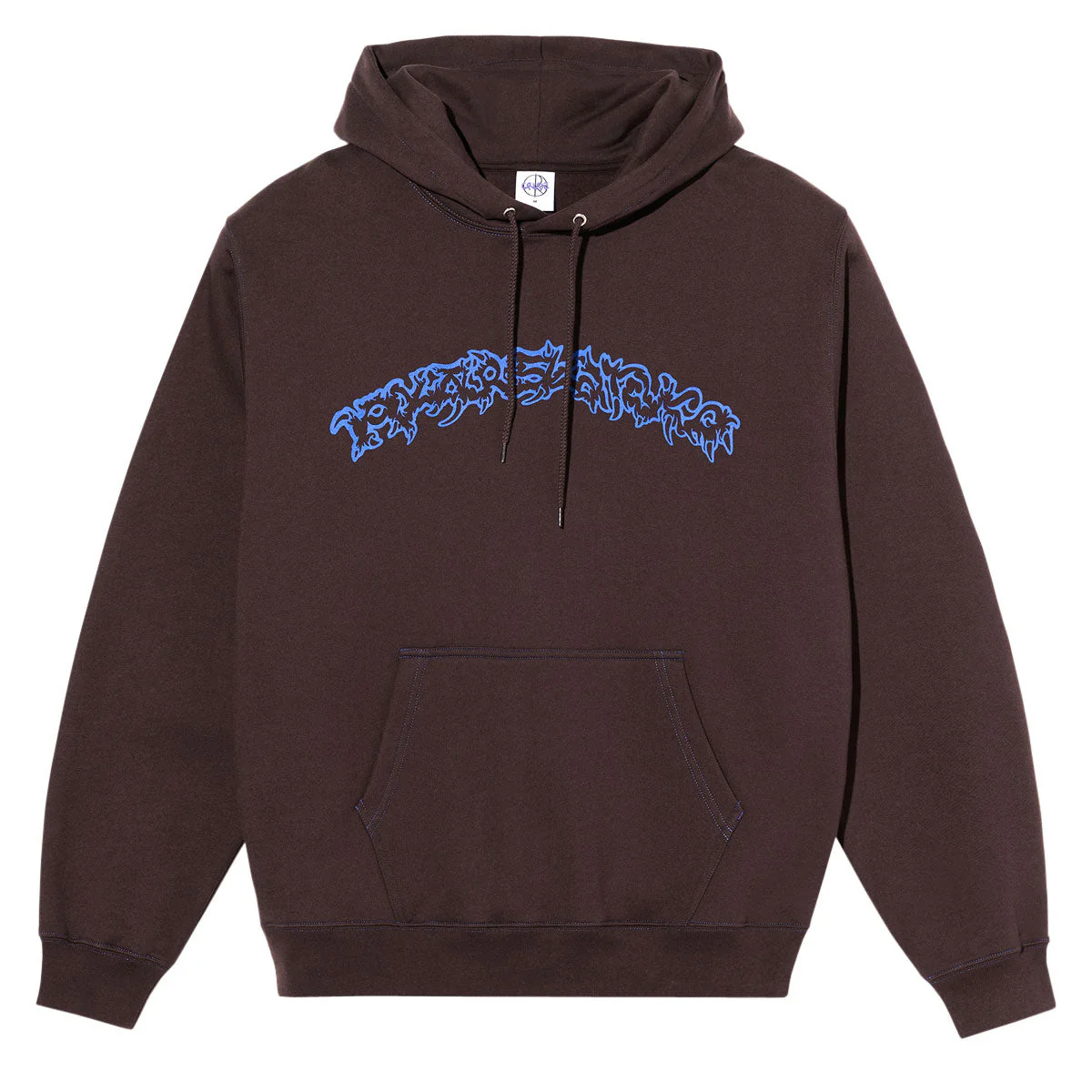 Polar Crude Logo Contrast Dave Hoodie - Chocolate