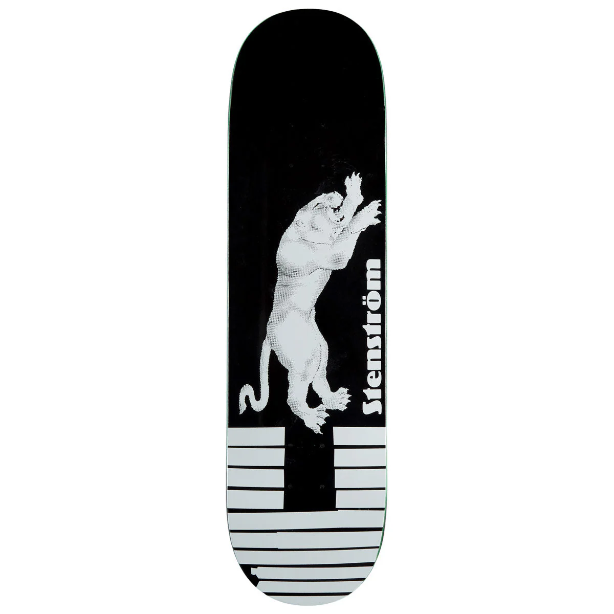 Polar David Stenström Tape & Panther Skateboard Deck - Black - 8.375"