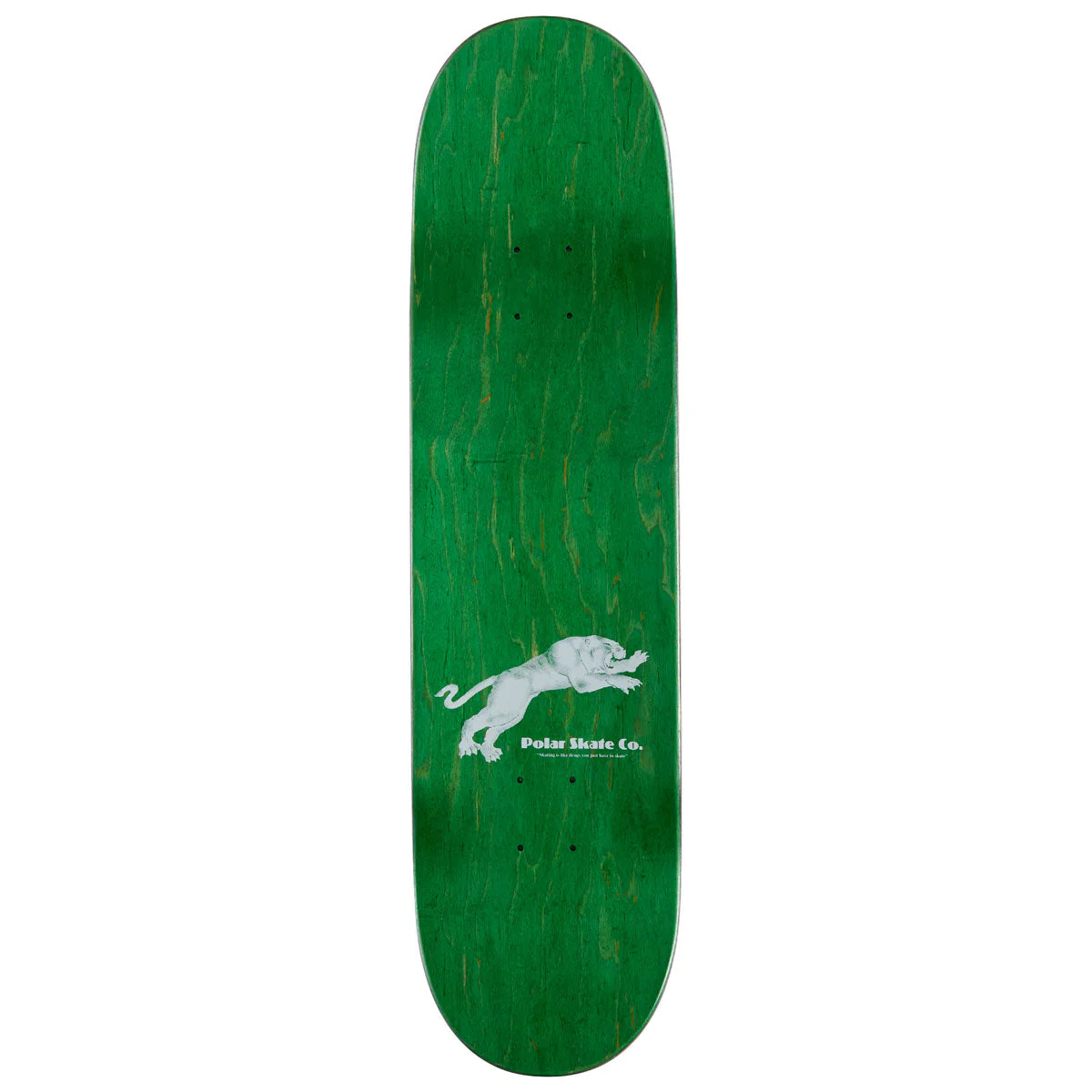 Polar David Stenström Tape & Panther Skateboard Deck - Black - 8.375" - Image 2