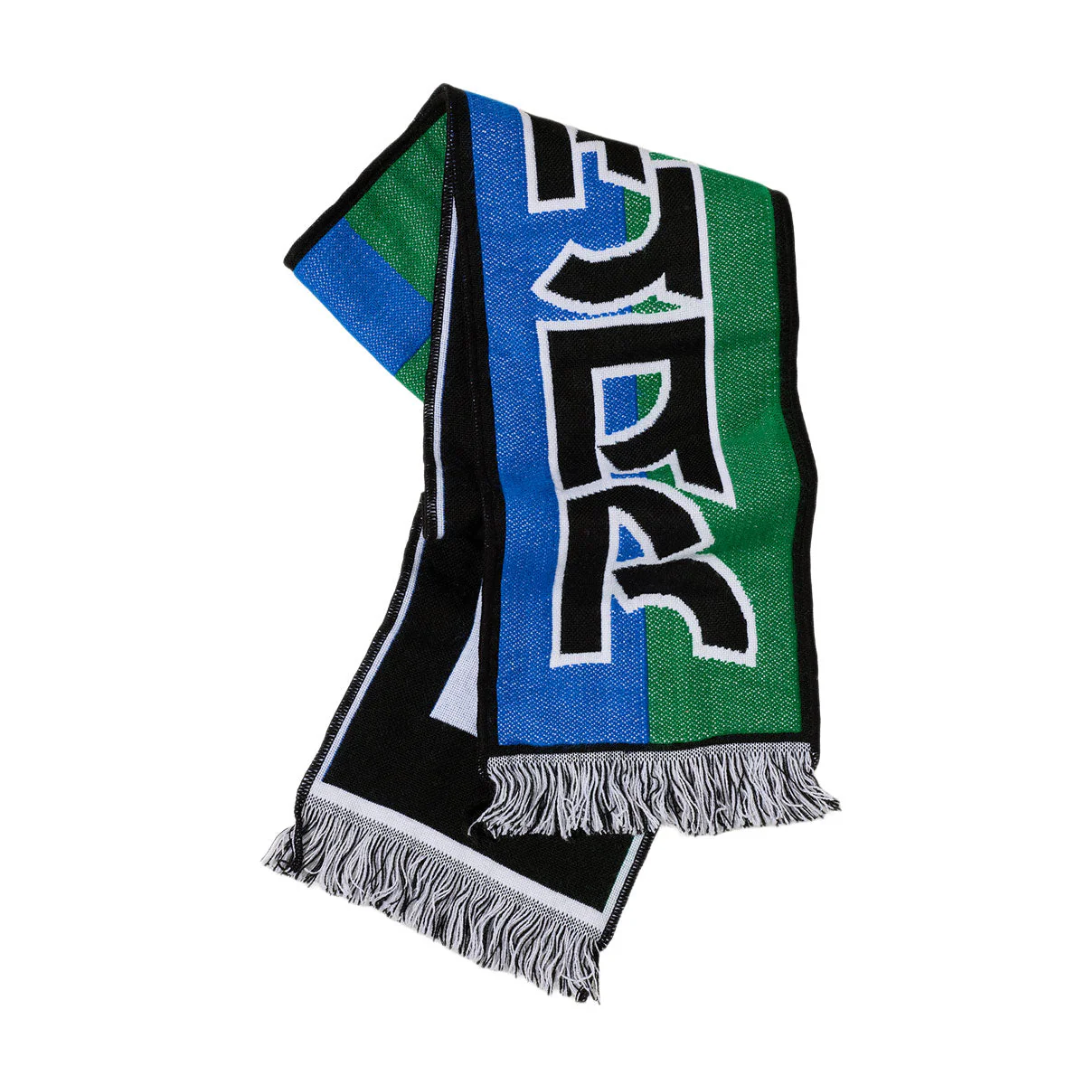 Polar Football Squares Scarf - Blue/Green