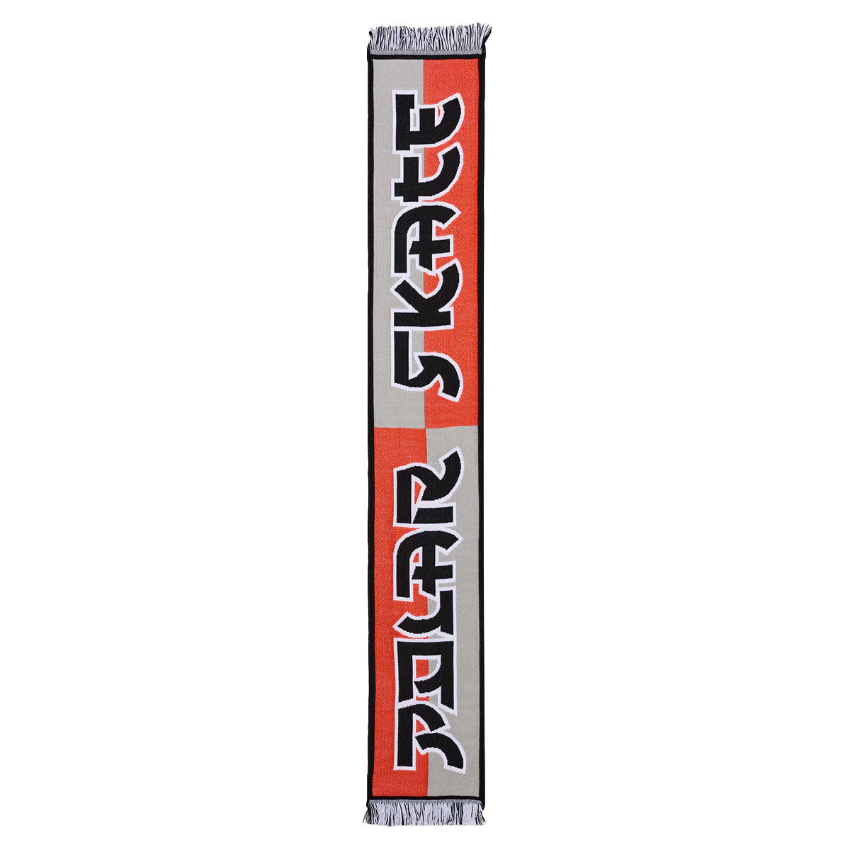 Polar Football Squares Scarf - Orange/Grey - Image 2