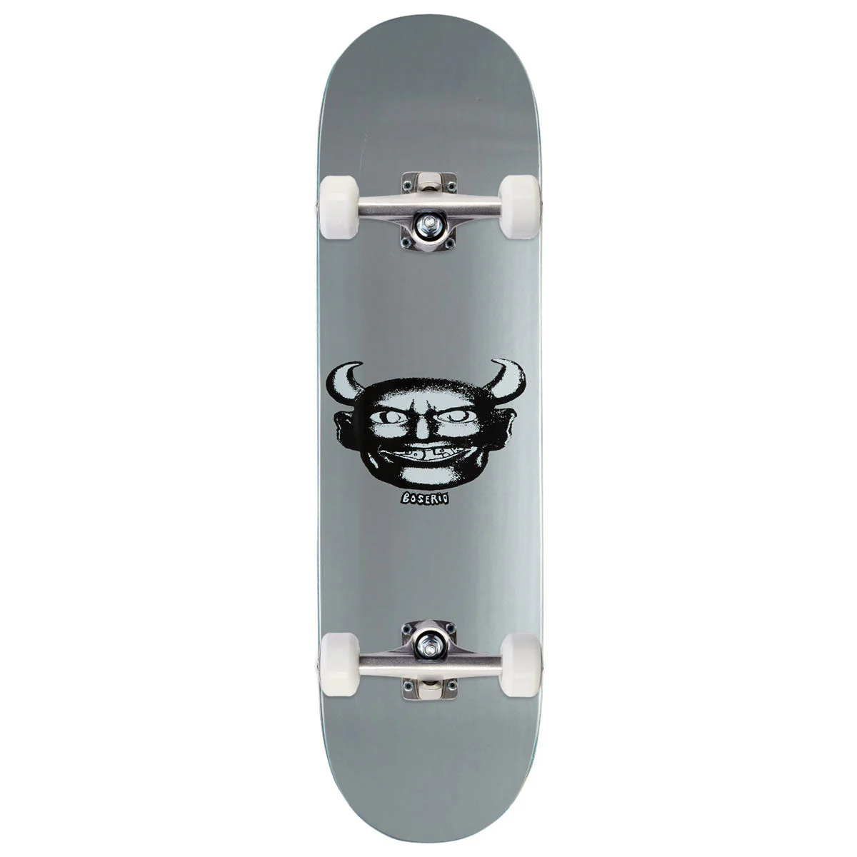 Polar Nick Boserio Silver Devil Short Shape Skateboard Complete - 8.50"