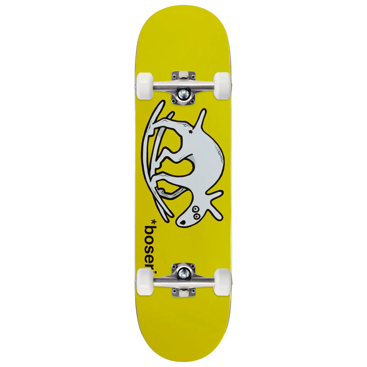 Polar Nick Boserio Useless Wooden Dog Short Skateboard Complete - Yellow - 8.50"