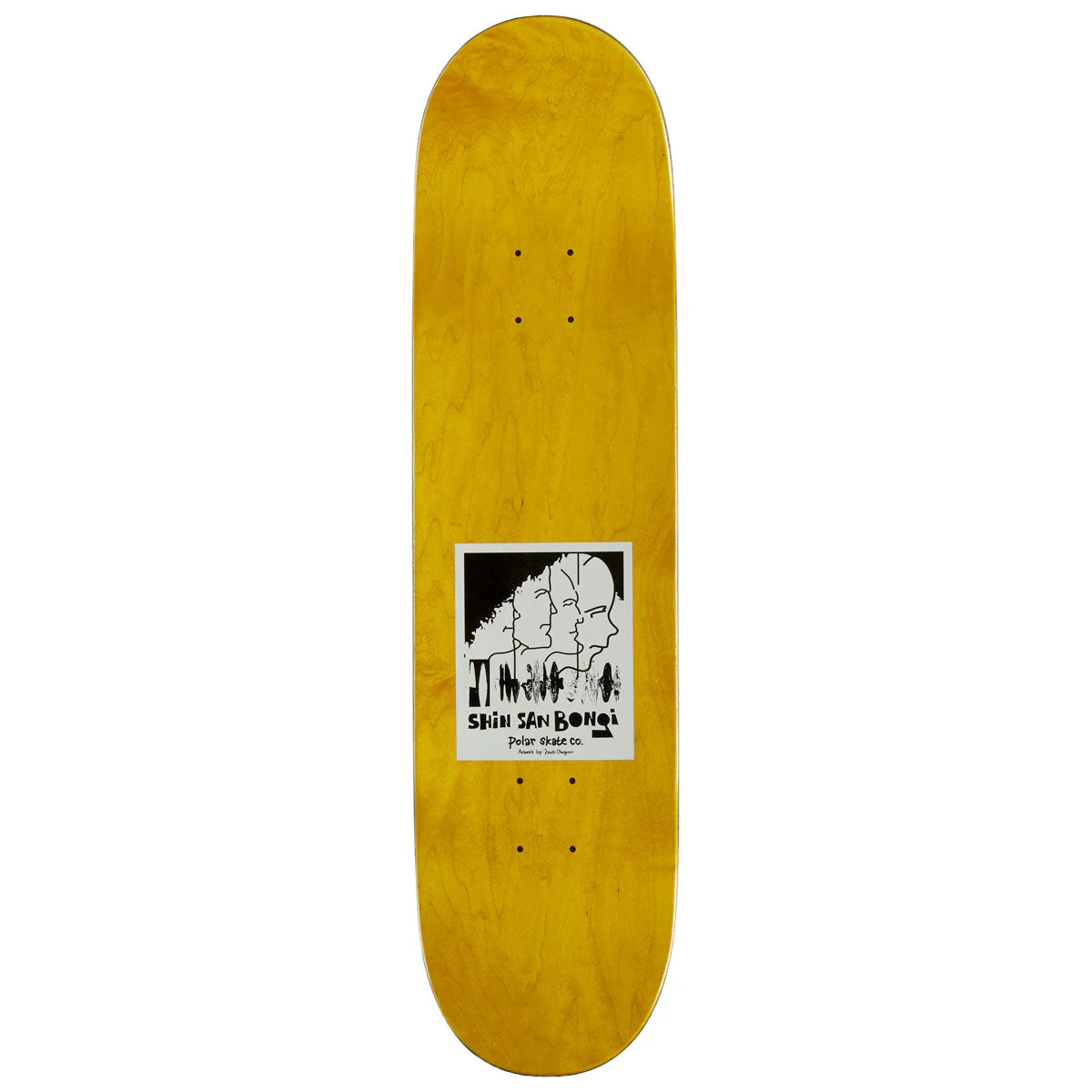 Polar Nick Boserio Useless Wooden Dog Short Skateboard Complete - Yellow - 8.50" - Image 2