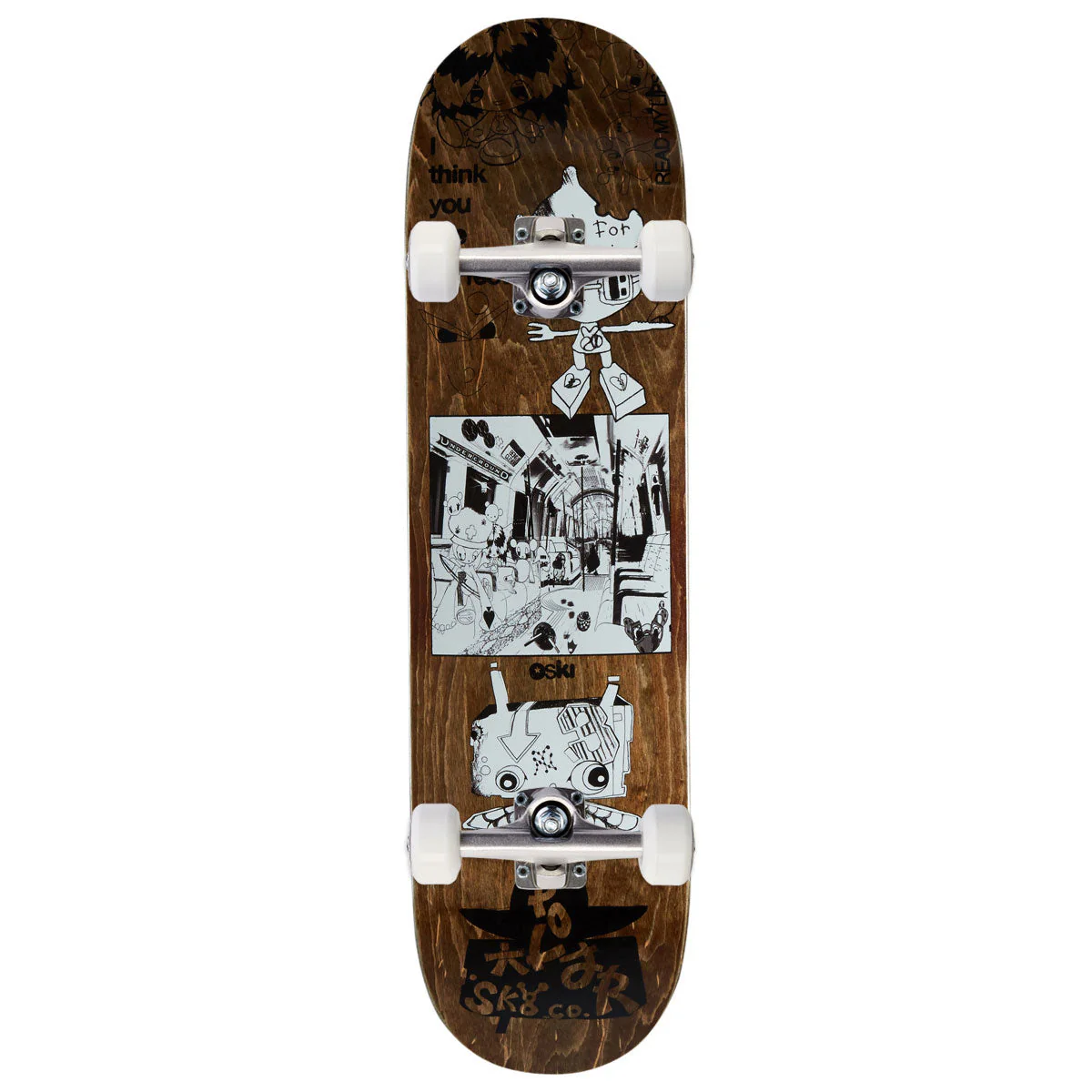 Polar Oski I Think You Perfect Skateboard Complete - Brown - 8.25"