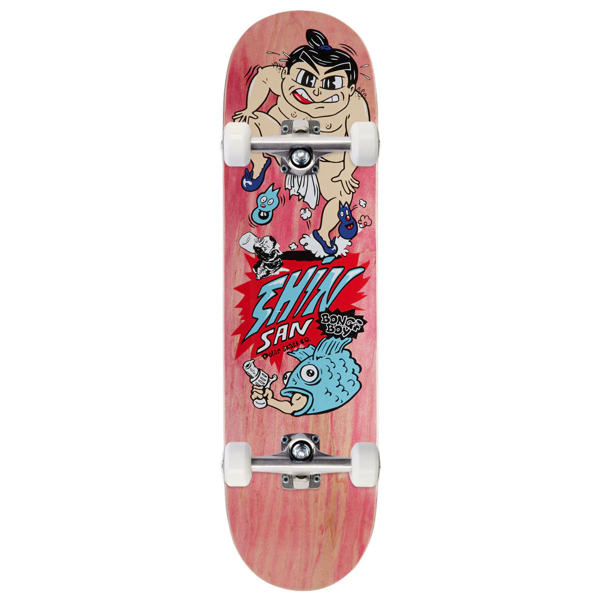 Polar Shin Sanbongi Bongi Boy Skateboard Complete - Pink - 8.50"