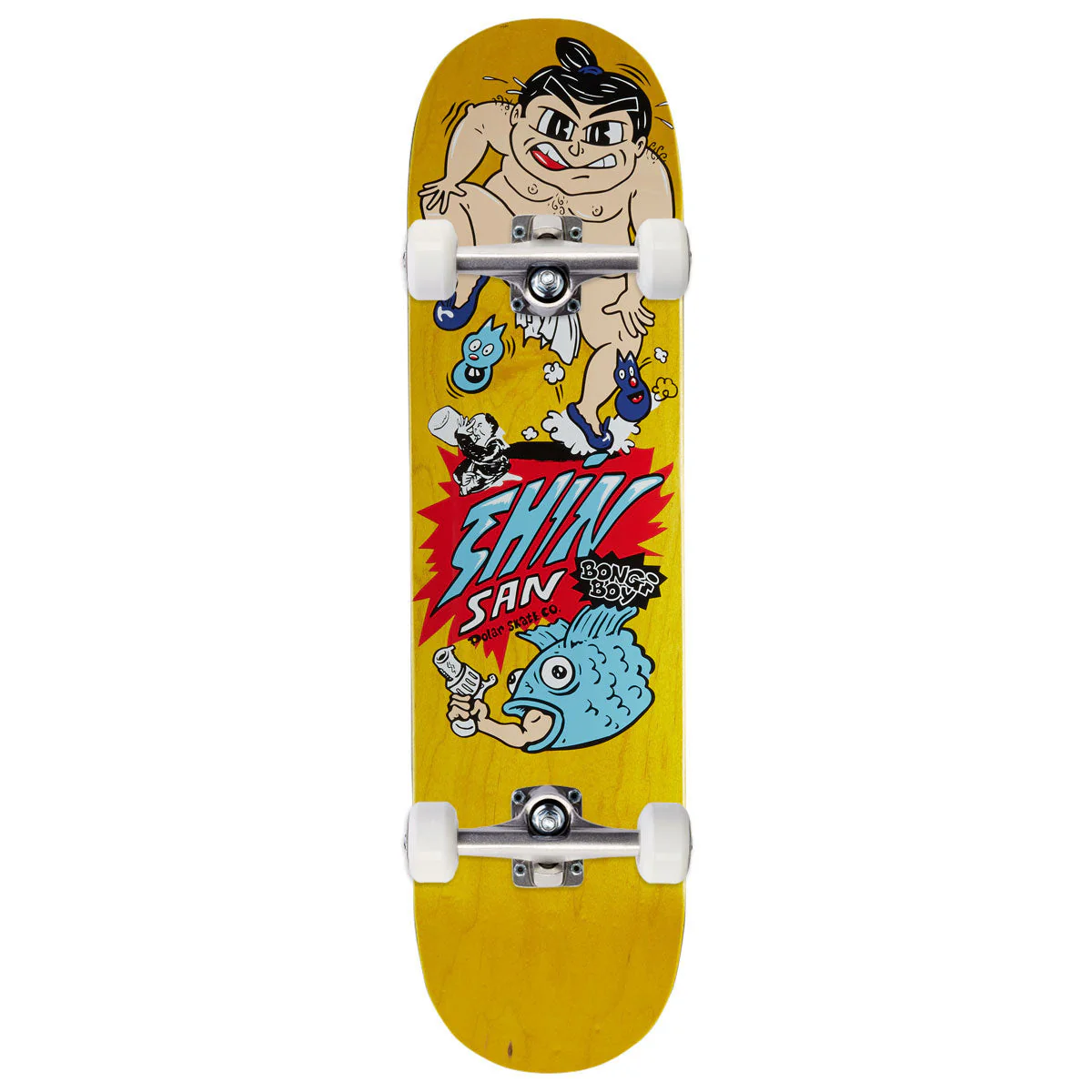 Polar Shin Sanbongi Bongi Boy Skateboard Complete - Yellow - 8.00"