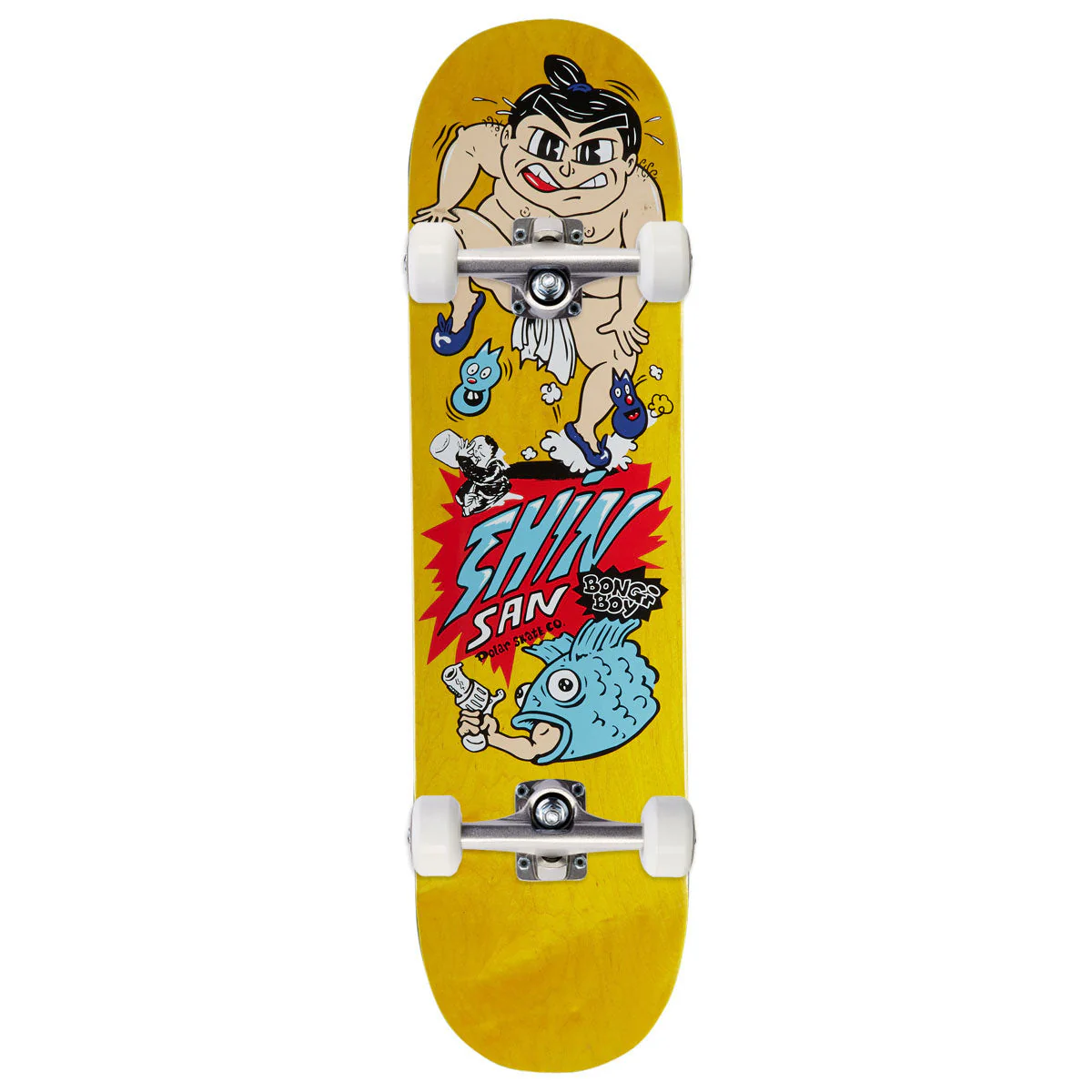 Polar Shin Sanbongi Bongi Boy Skateboard Complete - Yellow - 8.25"
