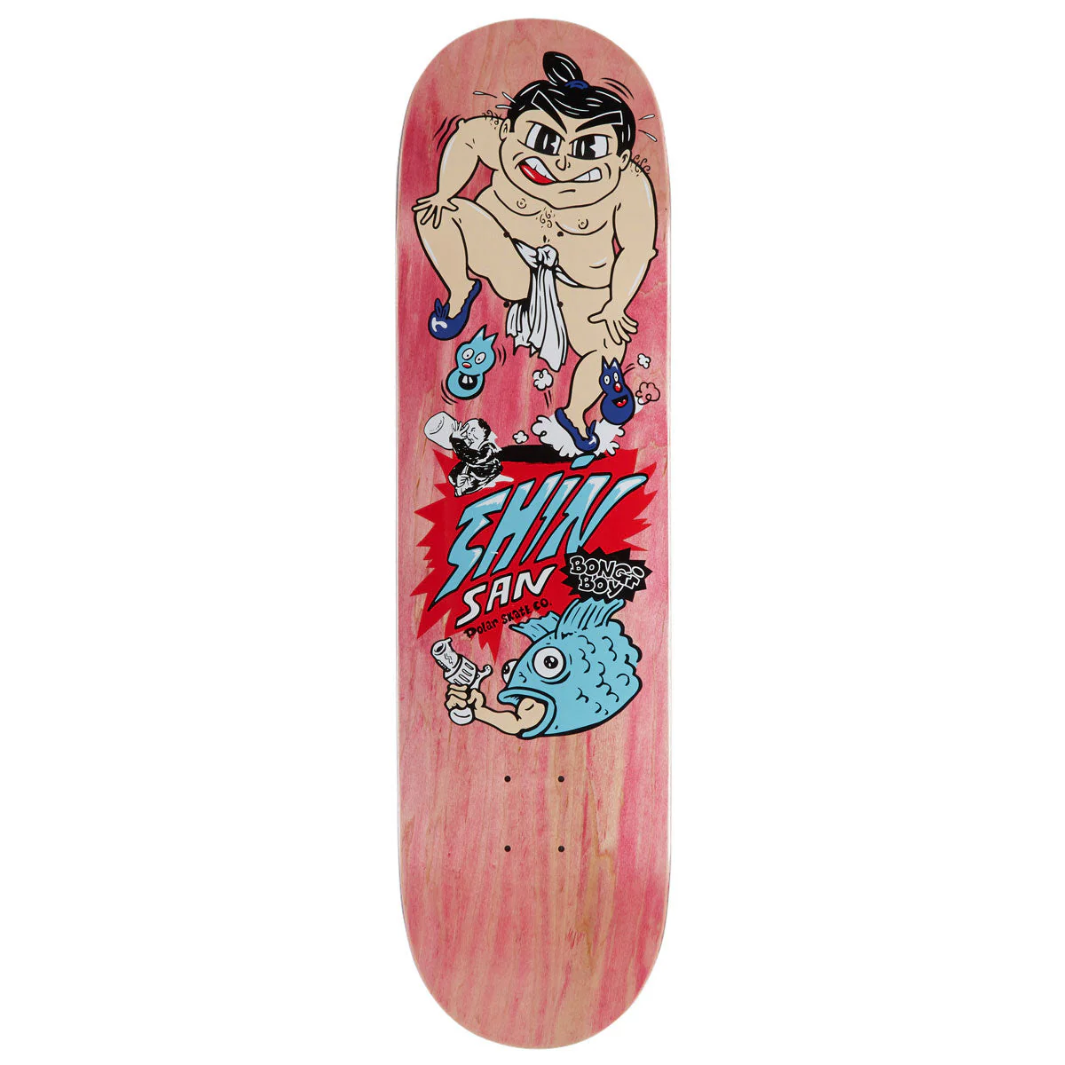 Polar Shin Sanbongi Bongi Boy Skateboard Deck - Pink - 8.50"